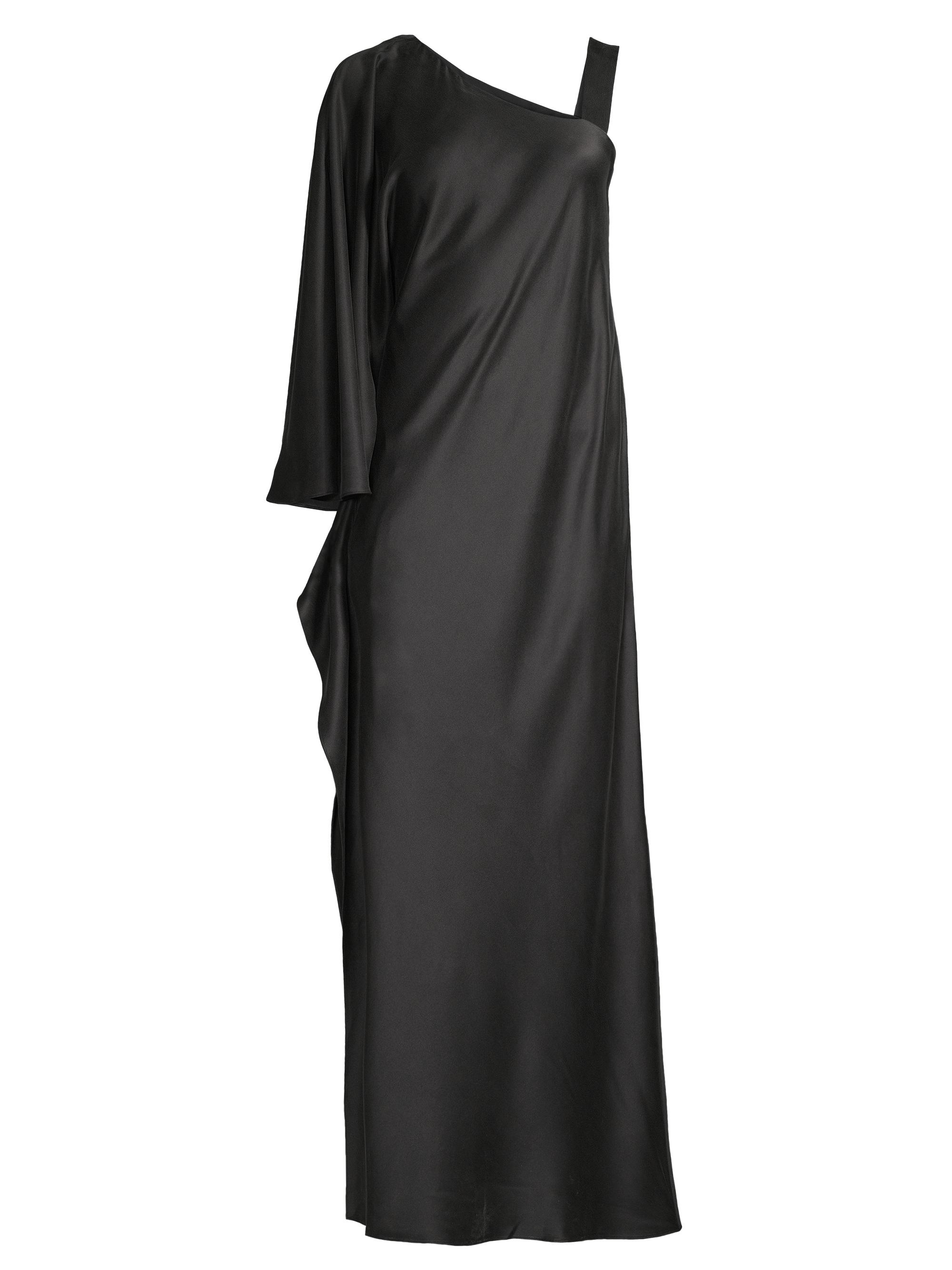 Ginger & Smart Women's Grace One-Shoulder Silk Gown - Black