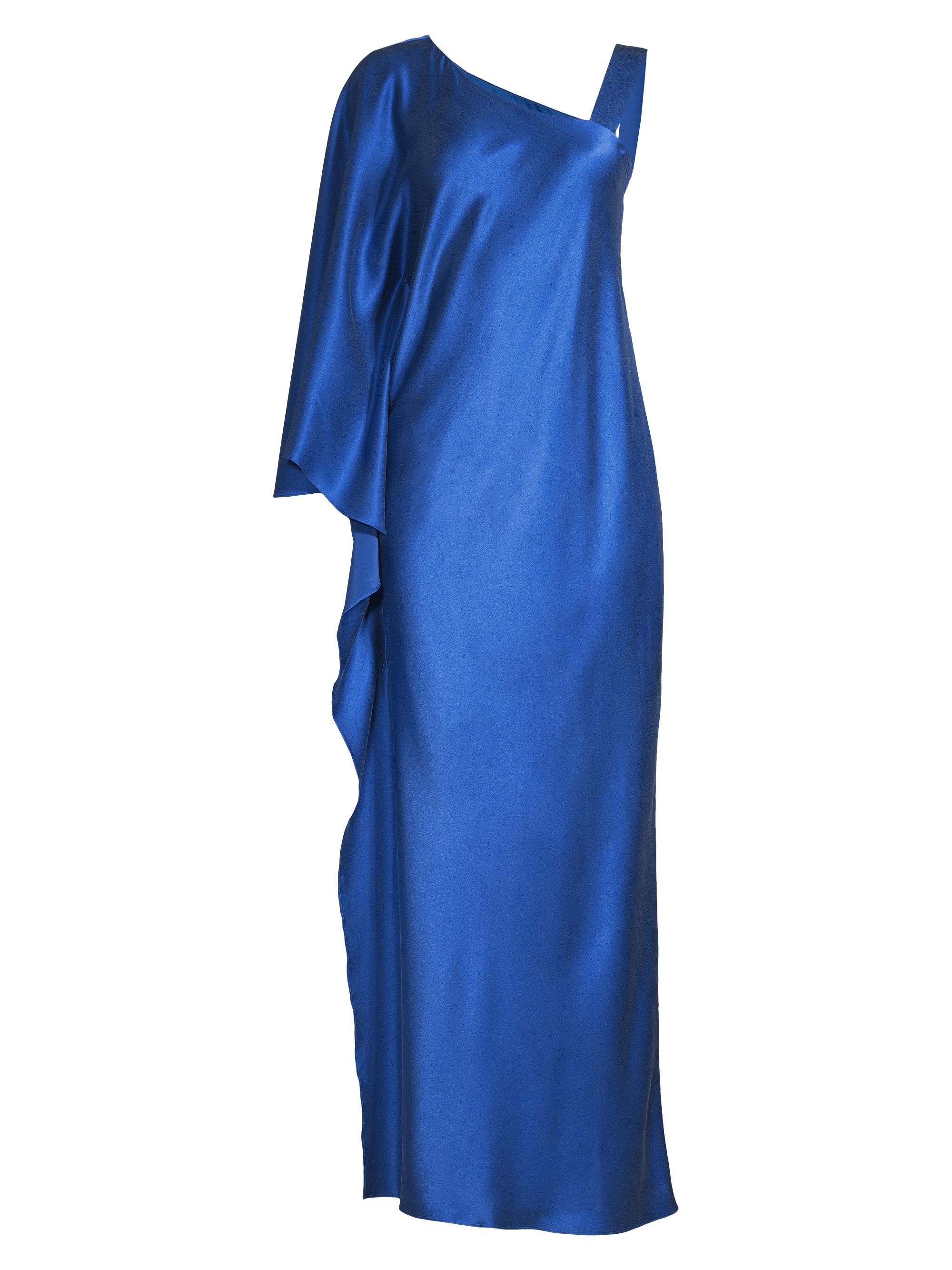 Ginger & Smart Women's Grace Satin One-Shoulder Gown - Ultramarine
