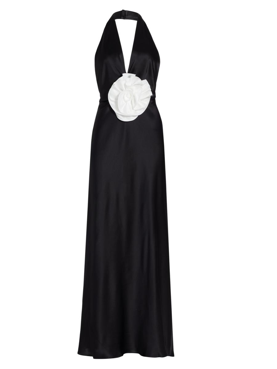 The Bar Grayson Rosette Halter Gown | Saks Fifth Avenue