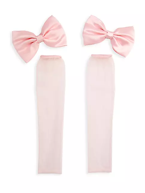 Tulle Sleeves & Silk Bows Set