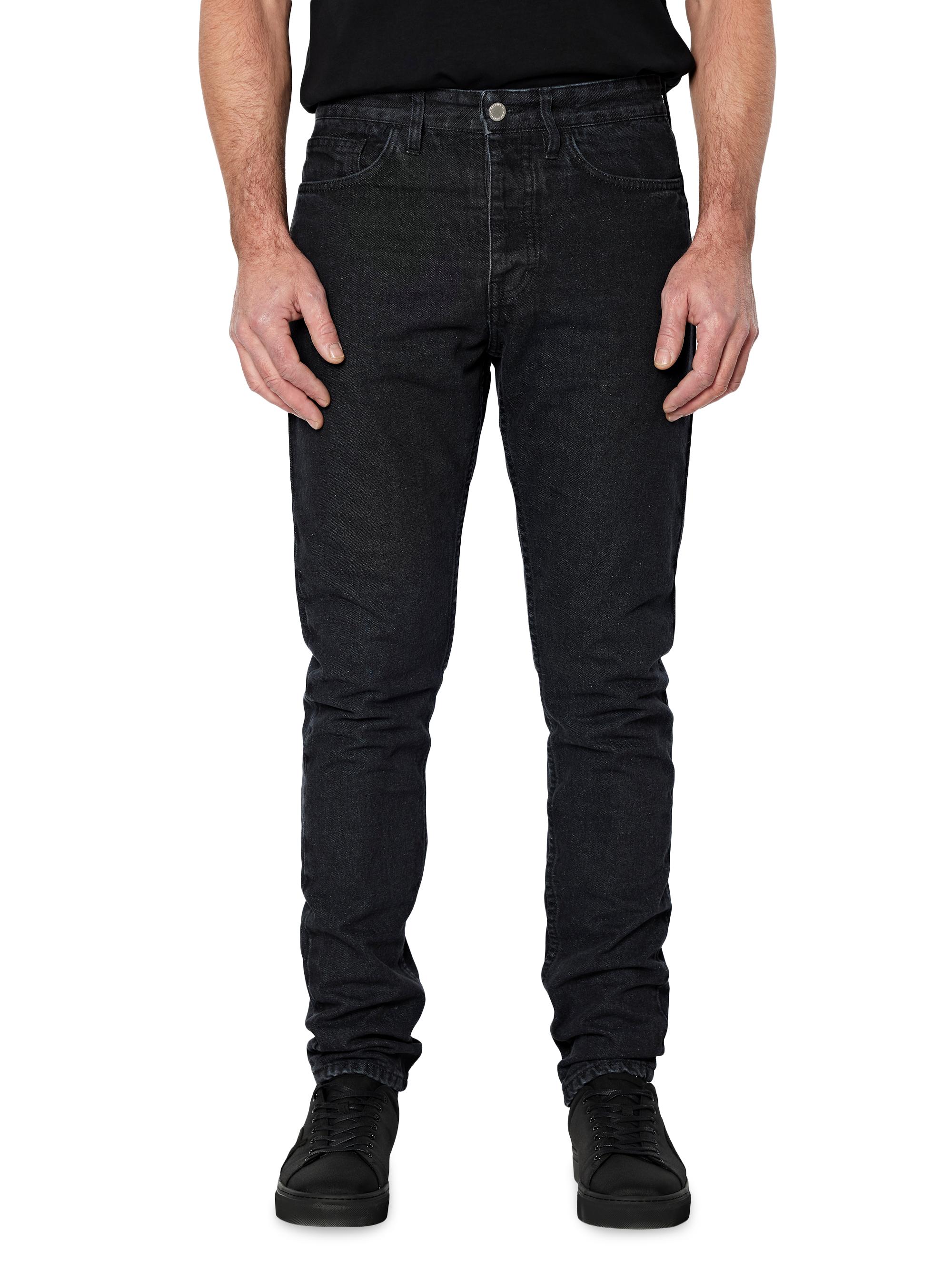 HNST Men's Noos Tapered Slim-Fit Jeans - Stone Black