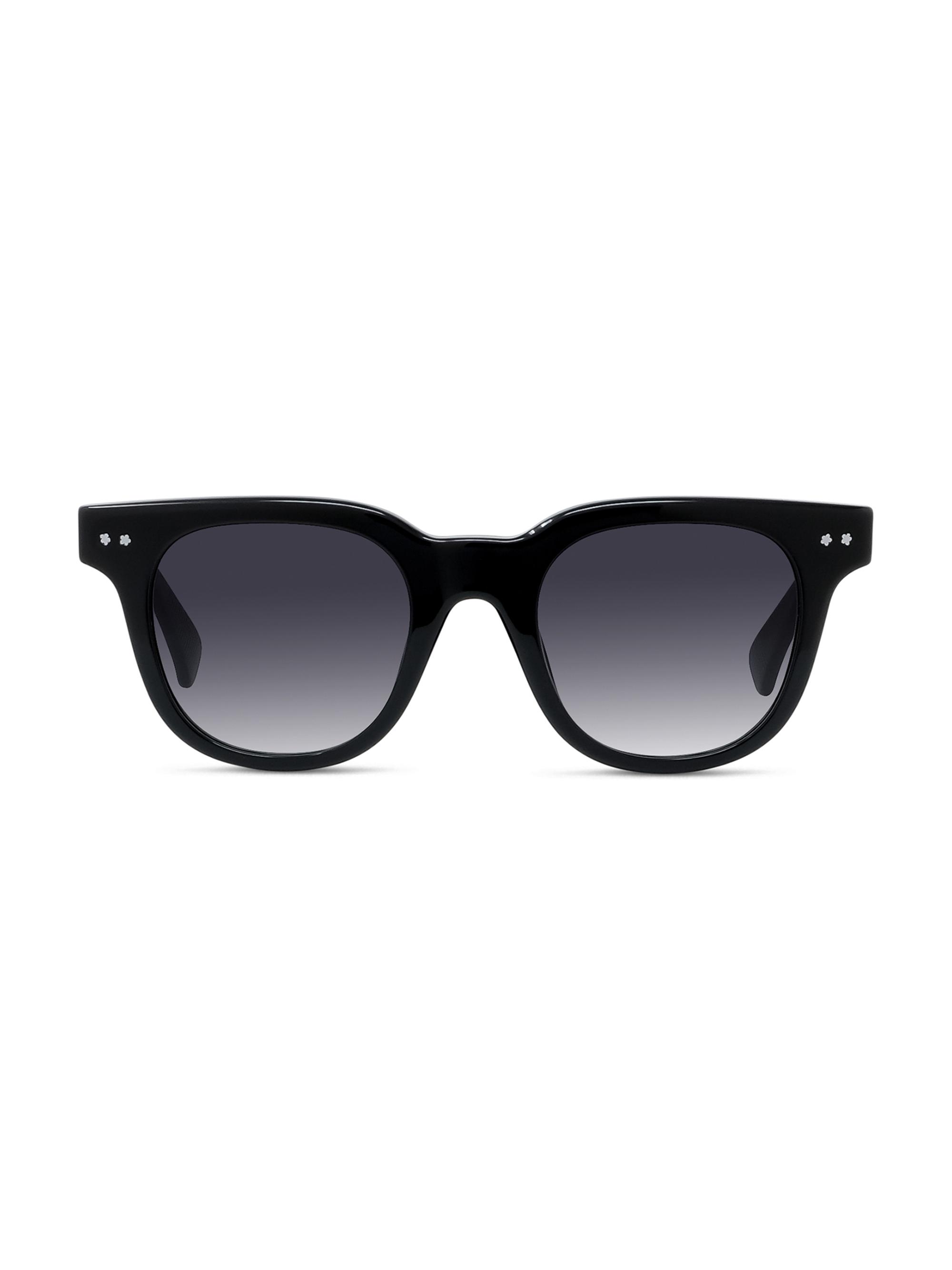 Kenzo Men's Boke Flower 48MM Round Sunglasses - Black Gradient