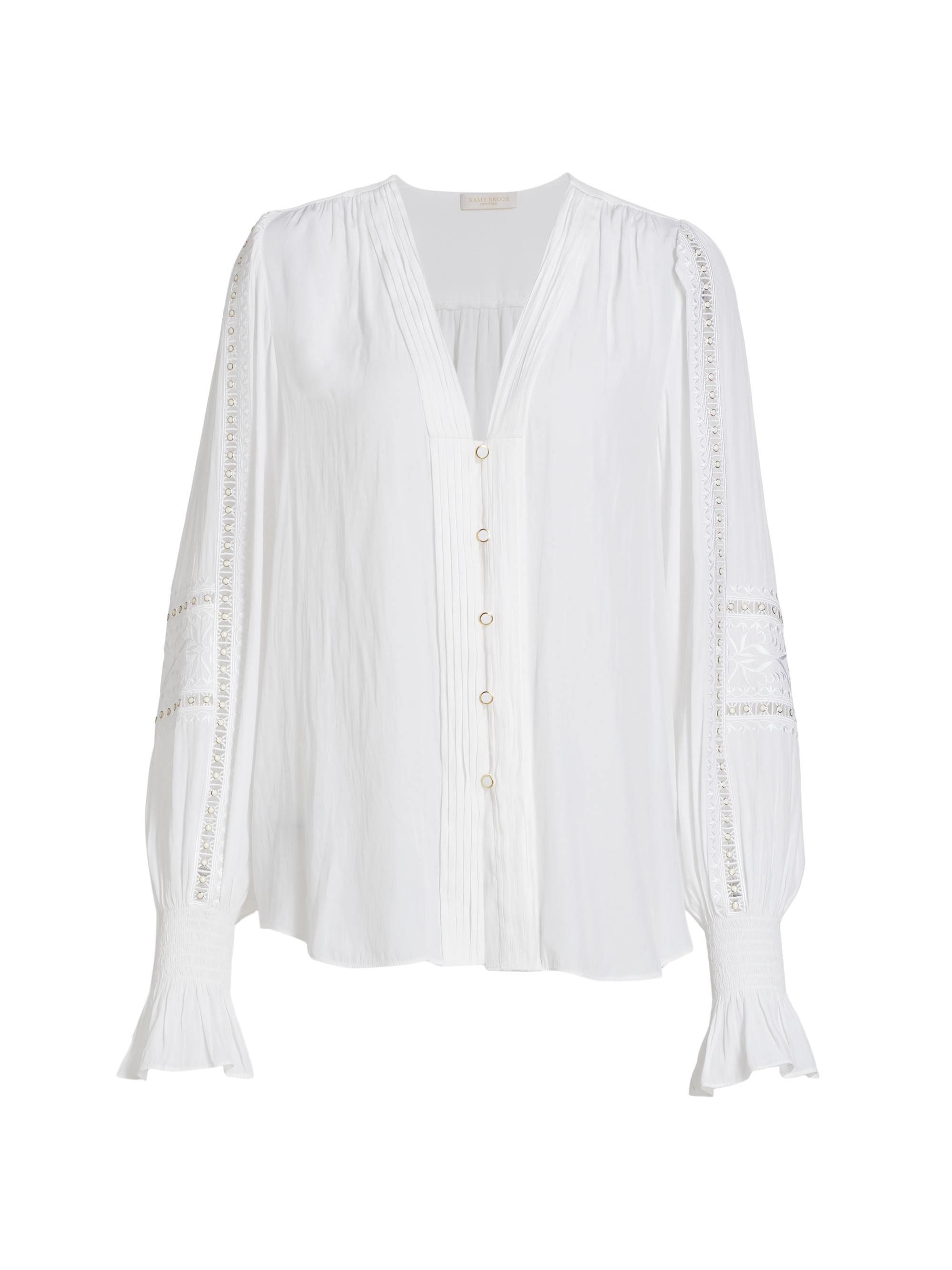 Ramy Brook Women's Noa Peasant Blouse -