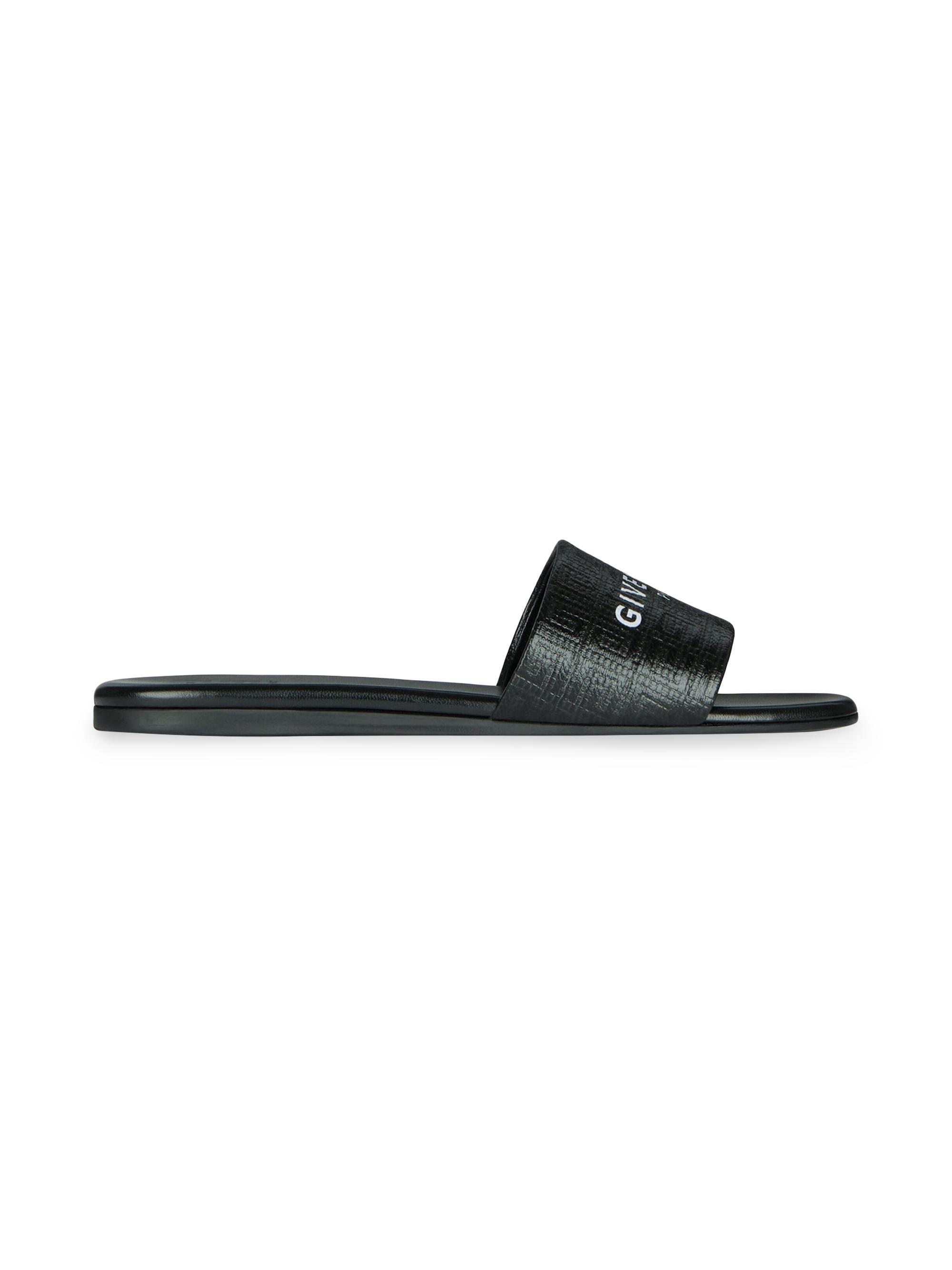 Givenchy Women's 4G Canvas Flat Mule Sandals - Black