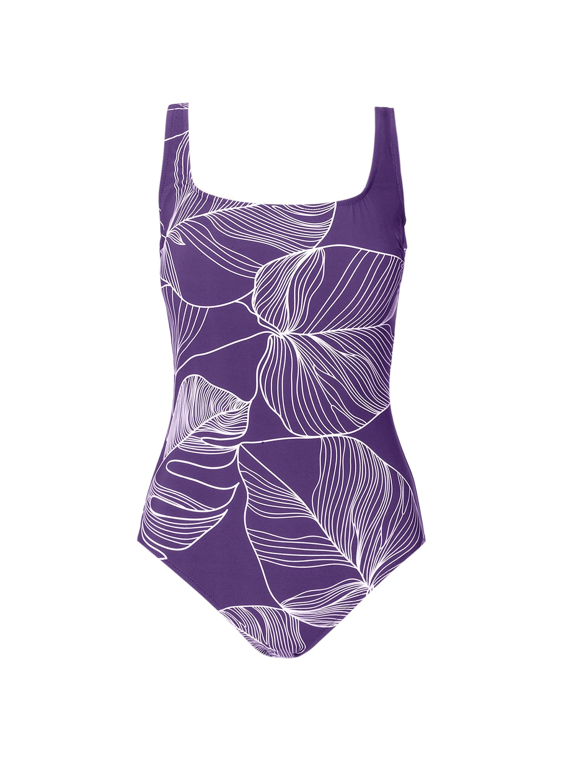 Gottex Swimwear Women's Natural Essence Squareneck One-Piece Swimsuit - Ink White