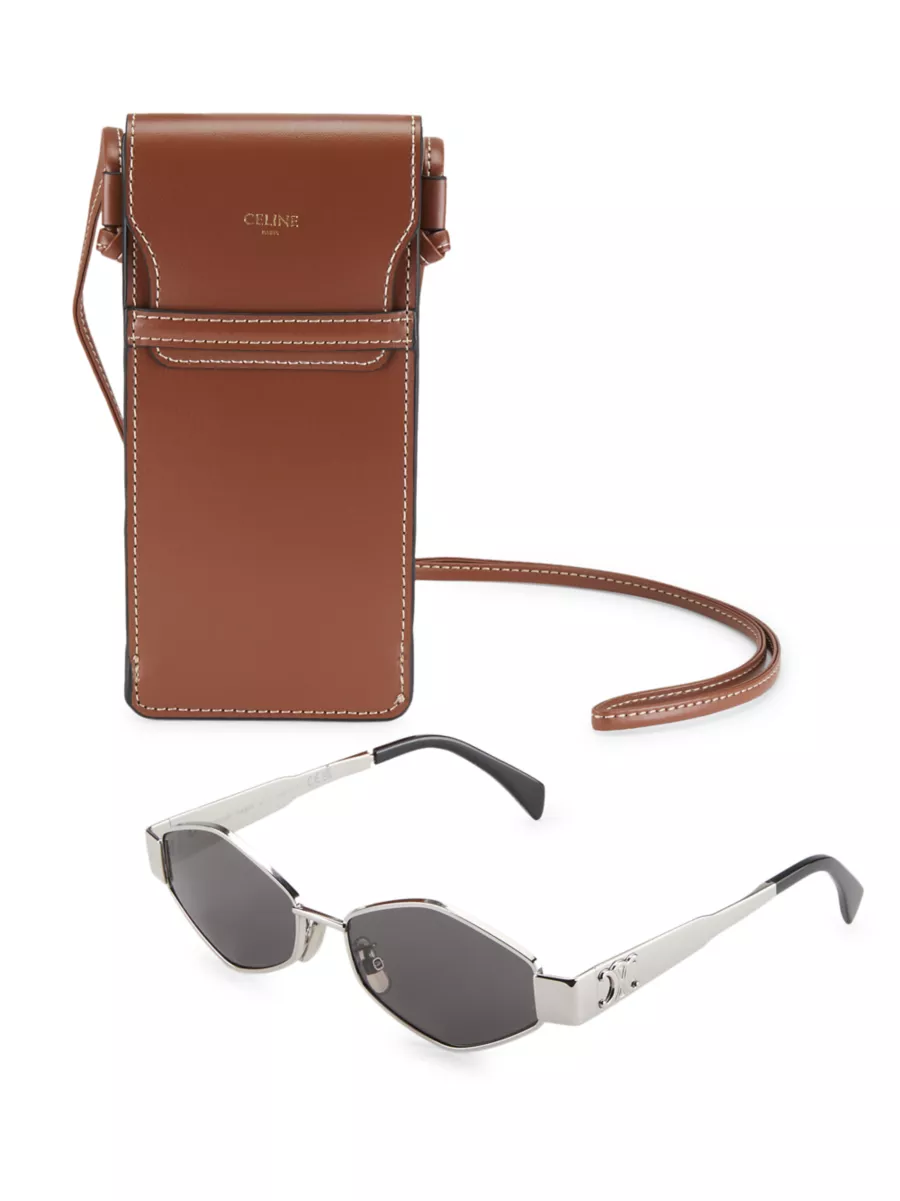 Shop CELINE Triomphe 54MM Metal Sunglasses | Saks Fifth Avenue Shop CELINE Triomphe 54MM Metal Sunglasses | Saks Fifth Avenue
