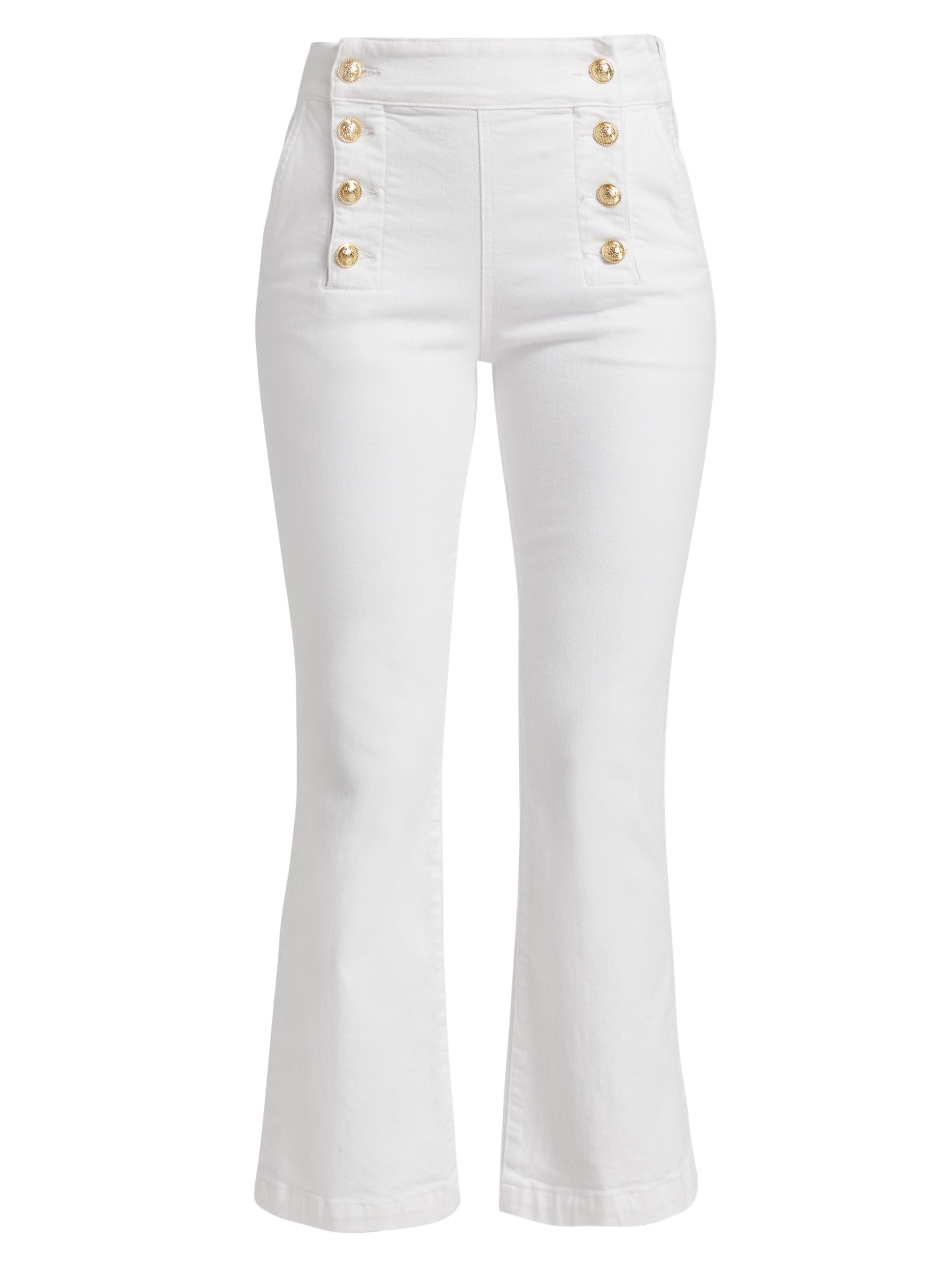 Derek Lam 10 Crosby Women's Elle Sailor Flared Jeans - White