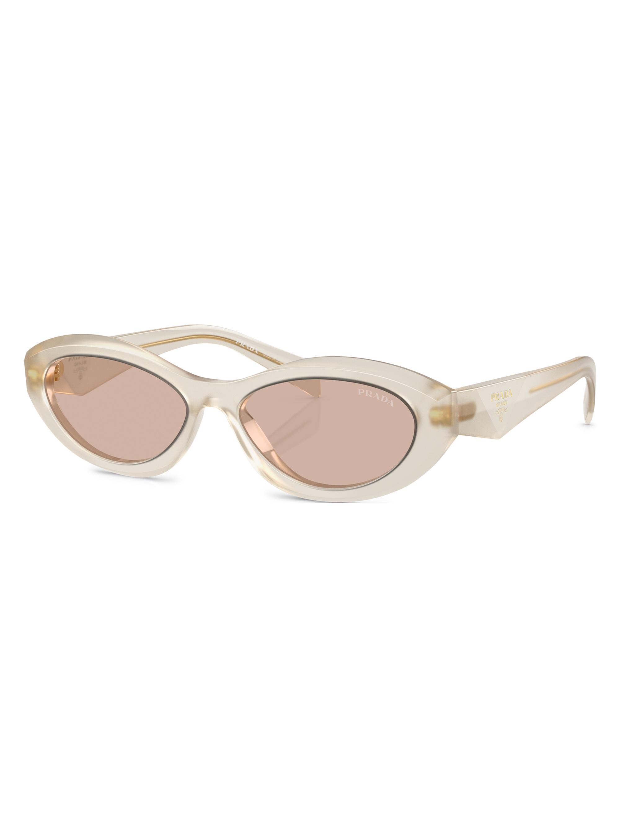 Prada Women's 53MM Geometric Sunglasses - Mauve Opal | Thumbnail 6
