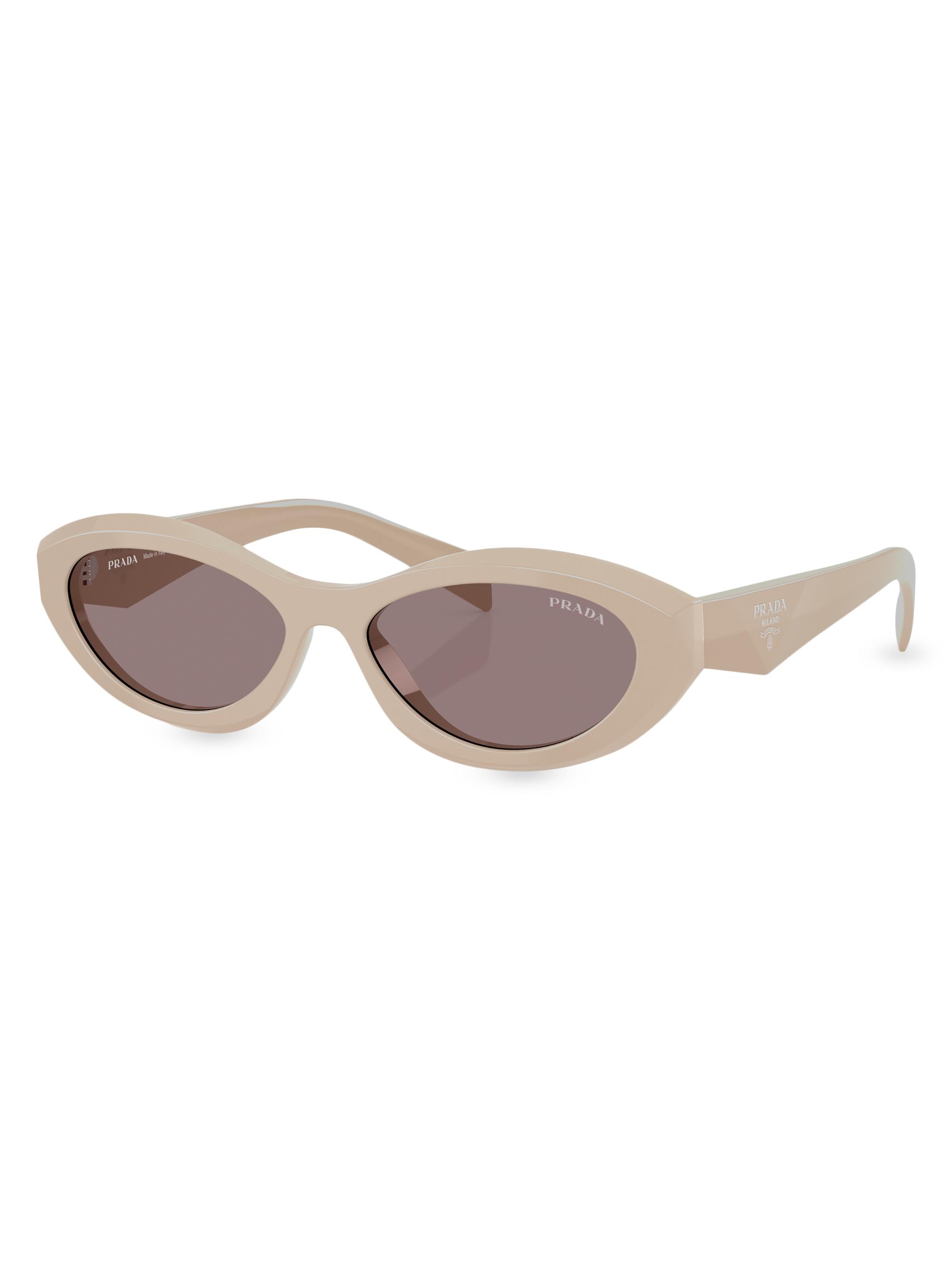 Prada Women's 53MM Geometric Sunglasses - Purple