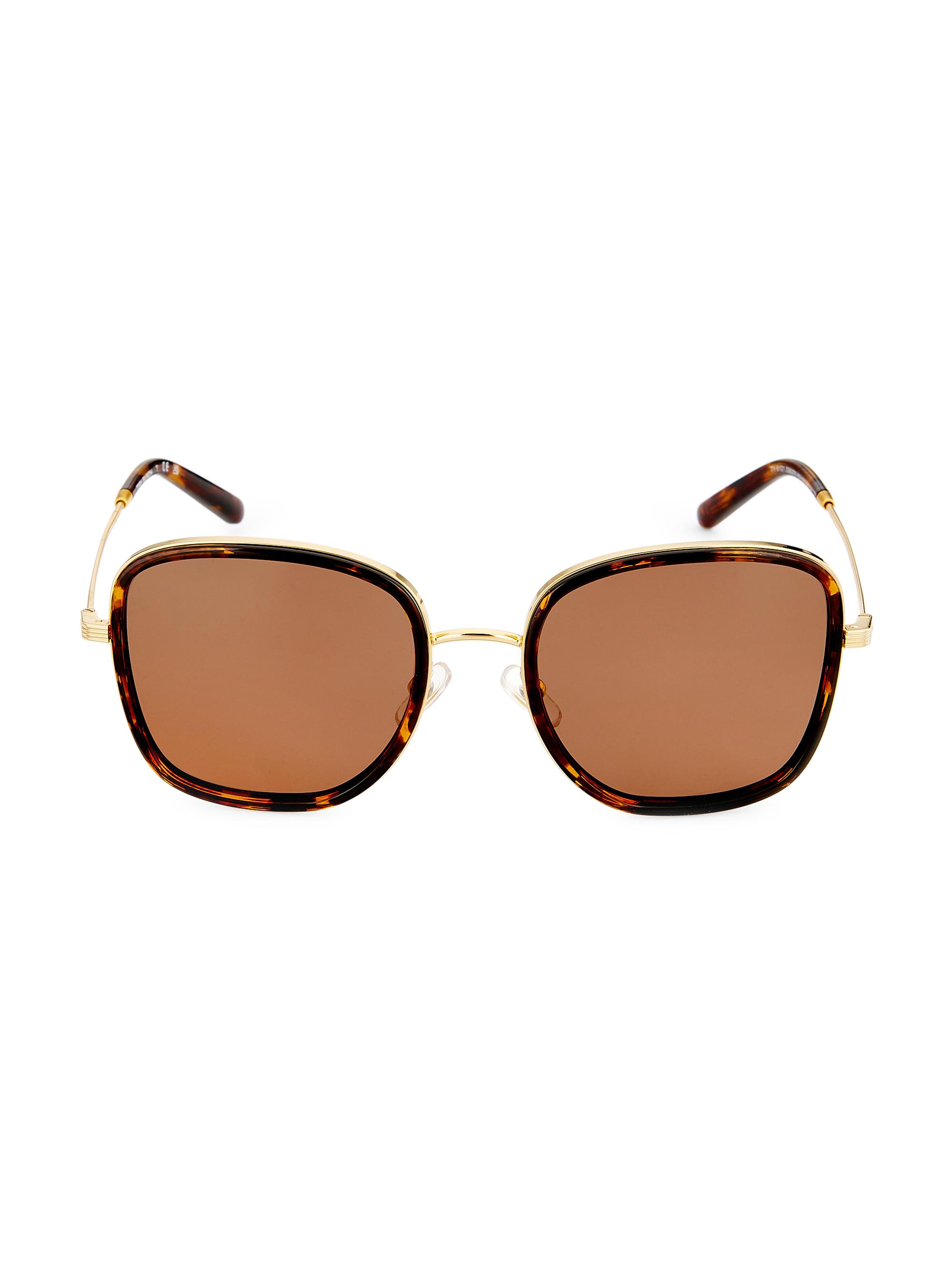 Tory Burch Women's 53MM Square Sunglasses - Brown