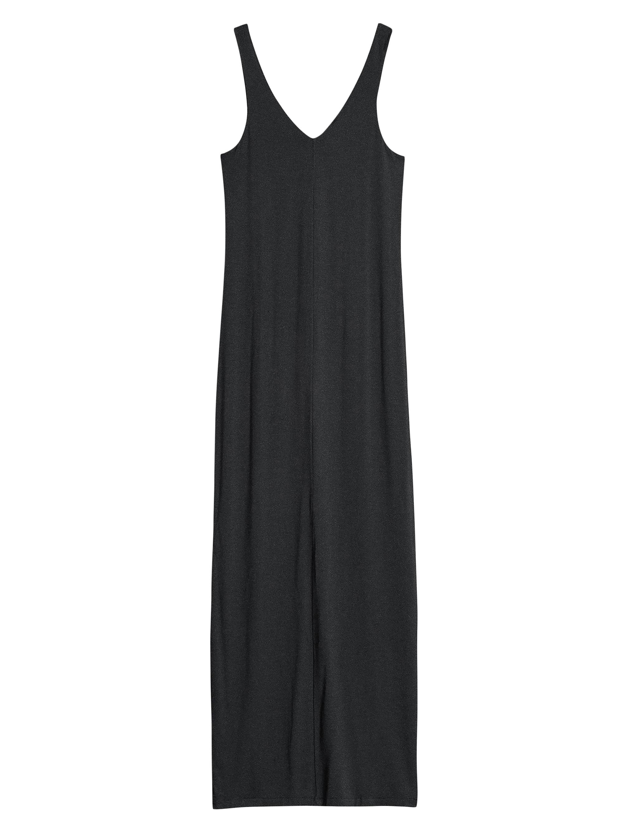 rag & bone Women's Luca V-Neck Knit Maxi Dress - Black