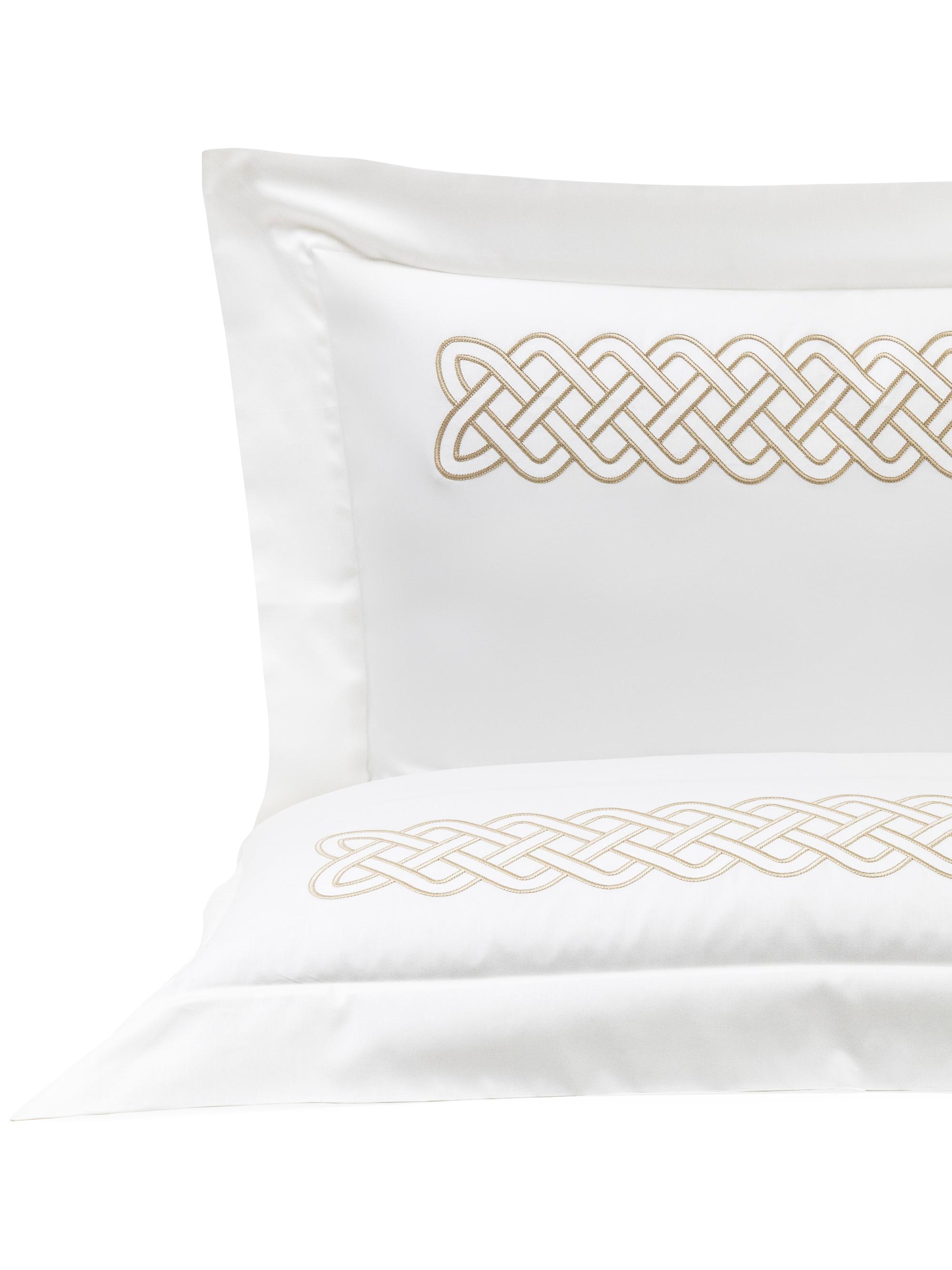 Frette Intreccio Embroidery Sham - Savage Beige King | Thumbnail 8