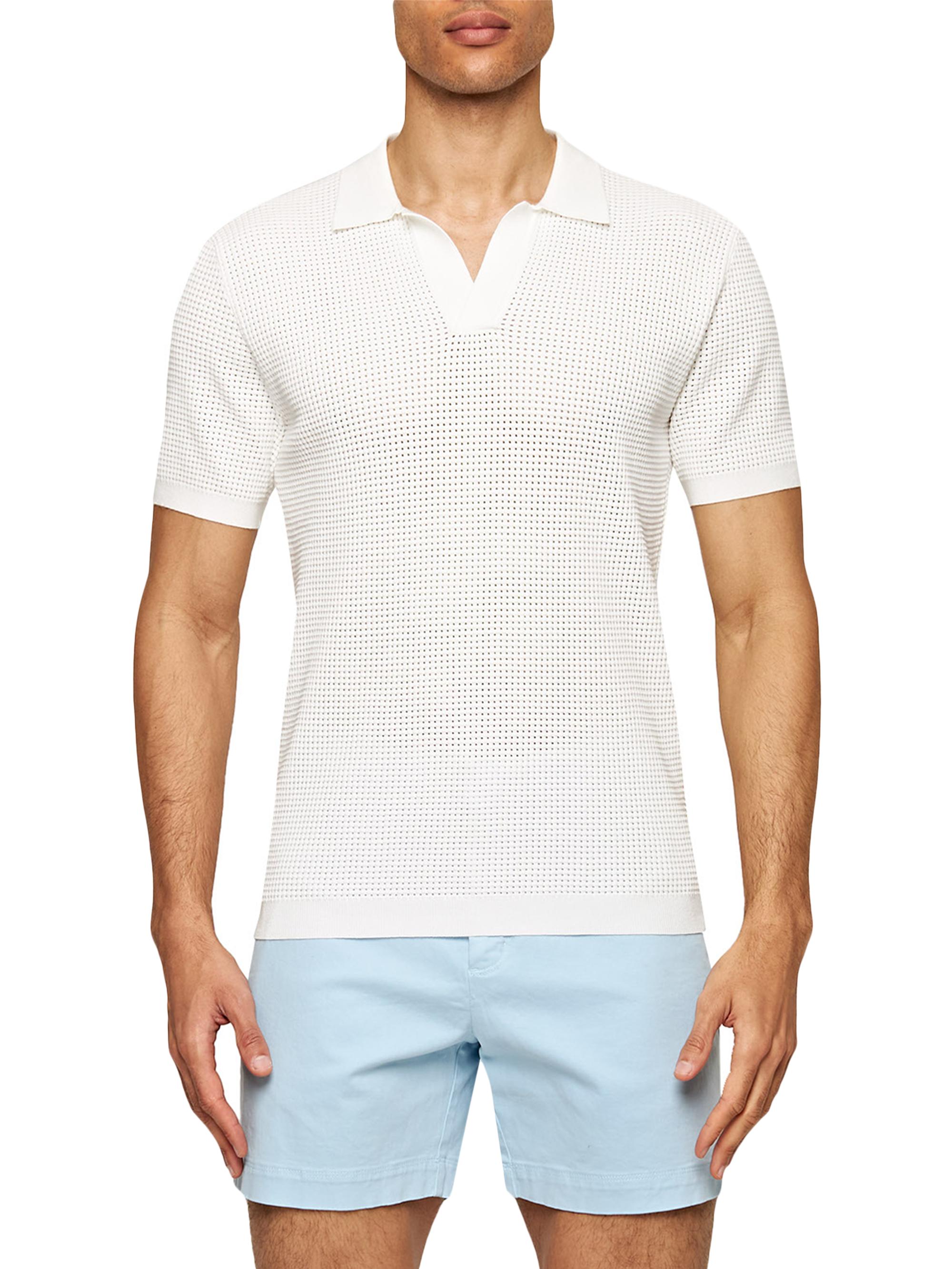 Orlebar Brown Men's Roddy Mesh Polo - White