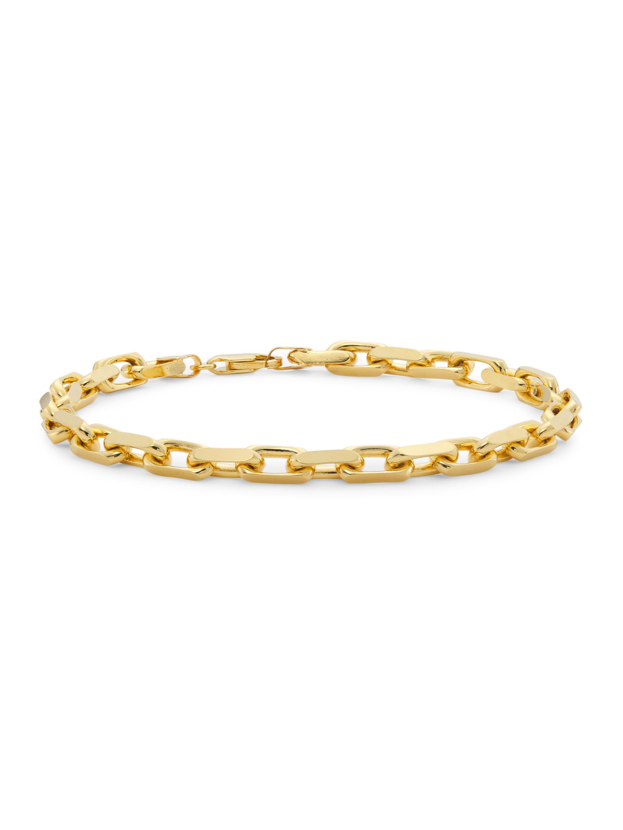 Saks Fifth Avenue Collection Women's 14K Yellow Gold French Cable-Chain Bracelet - Gold