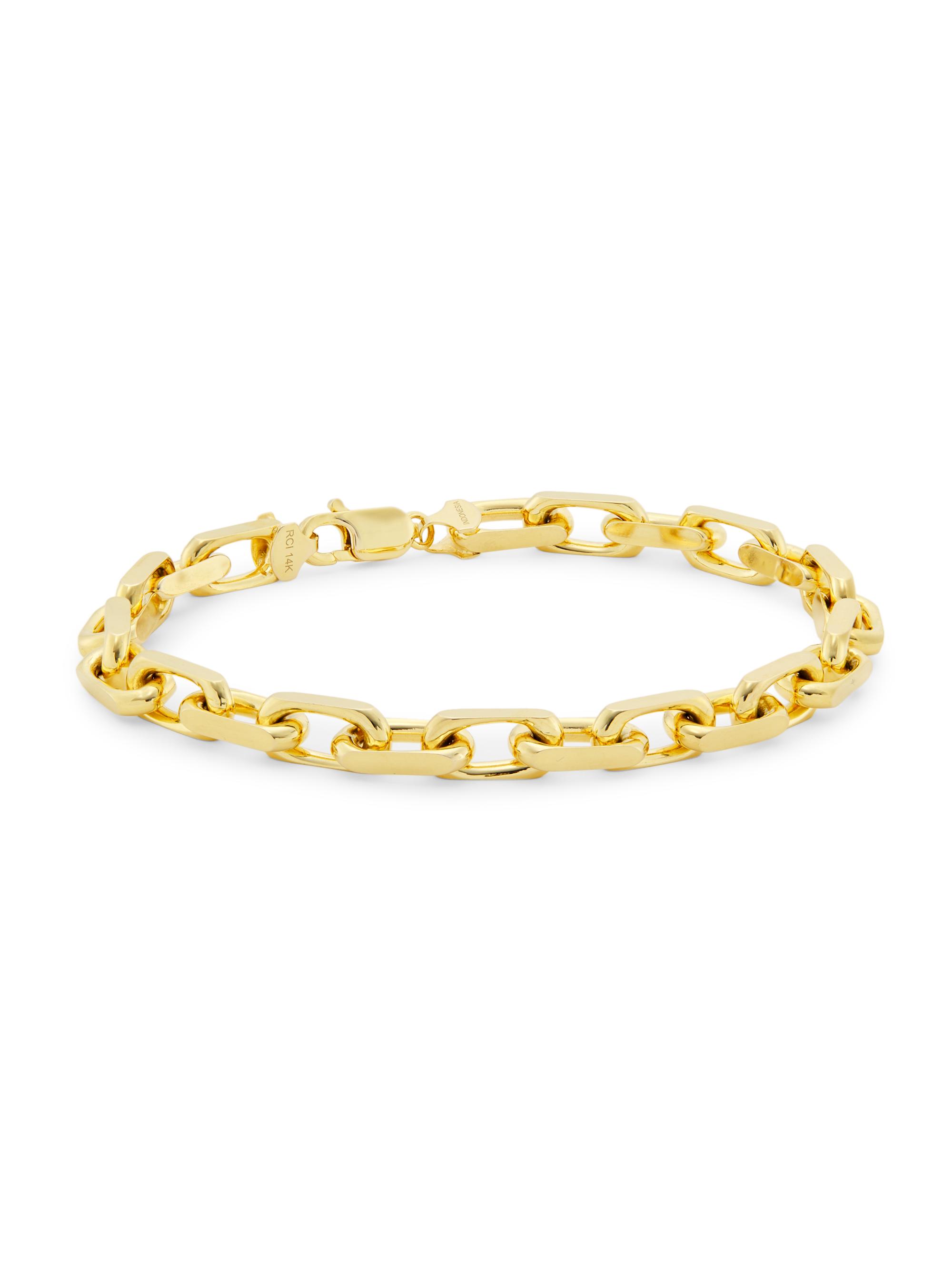 Saks Fifth Avenue Collection Women's 14K Yellow Gold French Cable Chain Bracelet - Gold