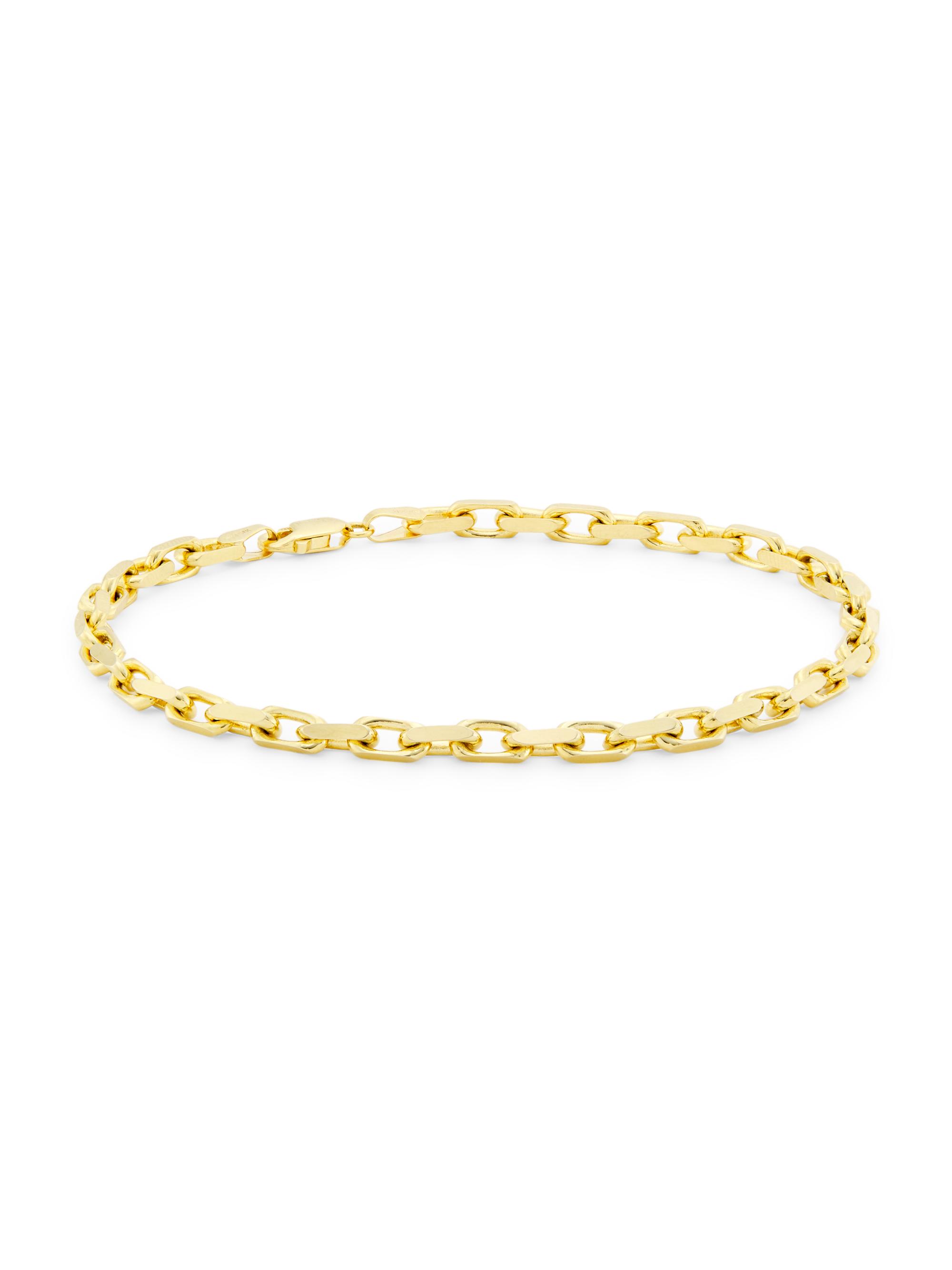 Saks Fifth Avenue Collection Women's 14K Yellow Gold French Cable-Chain Bracelet - Gold