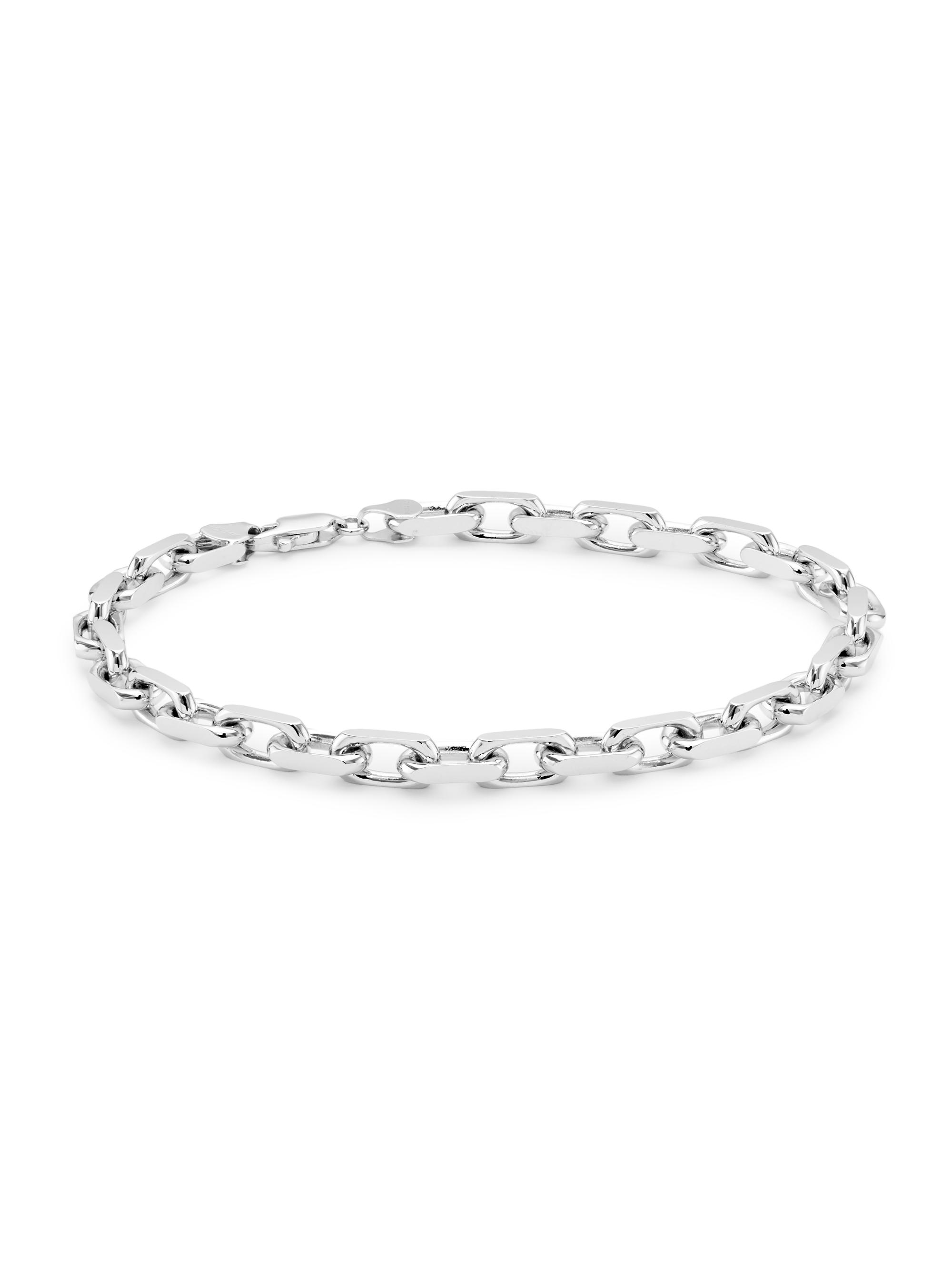 Saks Fifth Avenue Collection Women's 14K White Gold French Cable-Chain Bracelet - White Gold