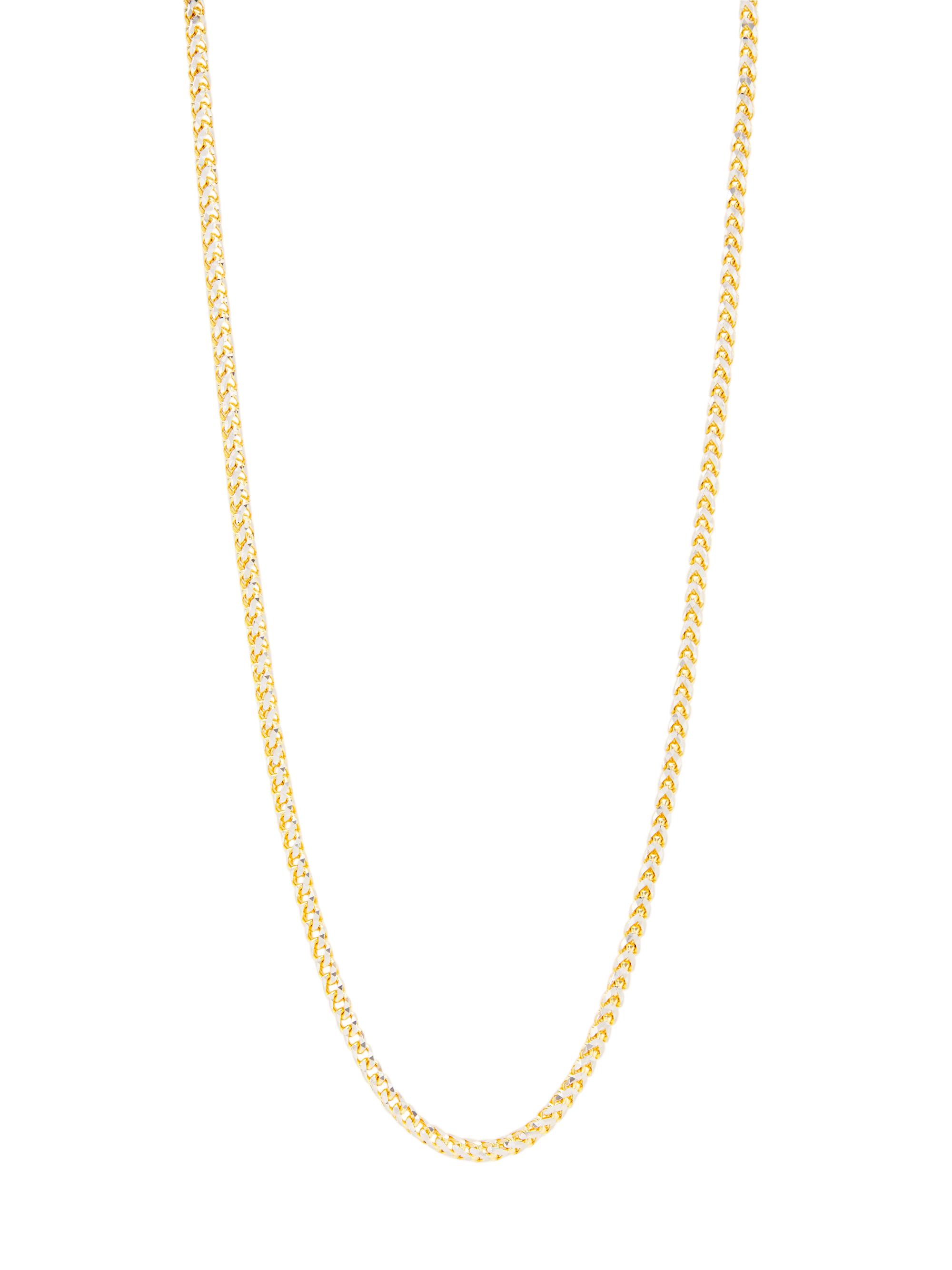 Saks Fifth Avenue Collection Women's Two-Tone 14K Gold Franco Chain Necklace - Gold