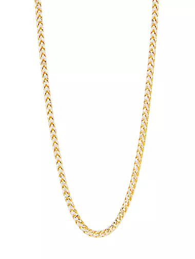 Two-Tone 14K Gold Franco Chain Necklace