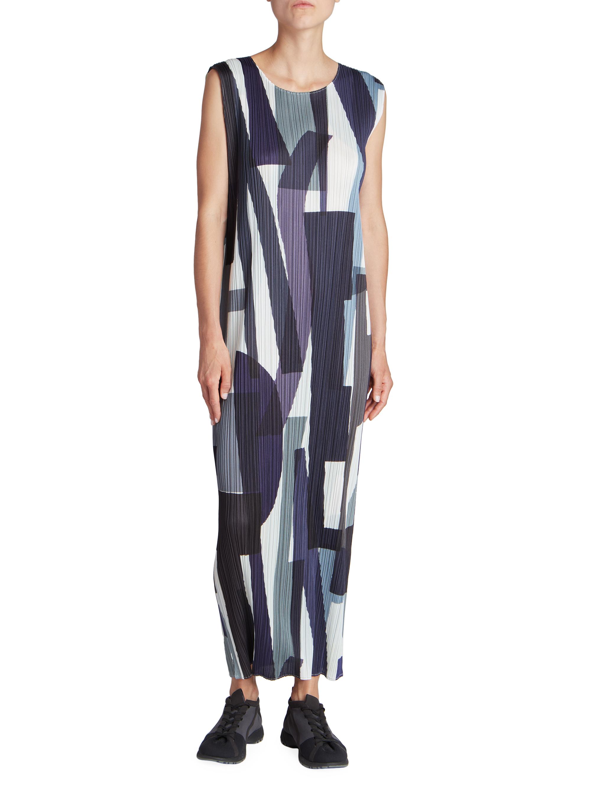 Pleats Please Issey Miyake Path Plissé Shift Maxi Dress | Saks