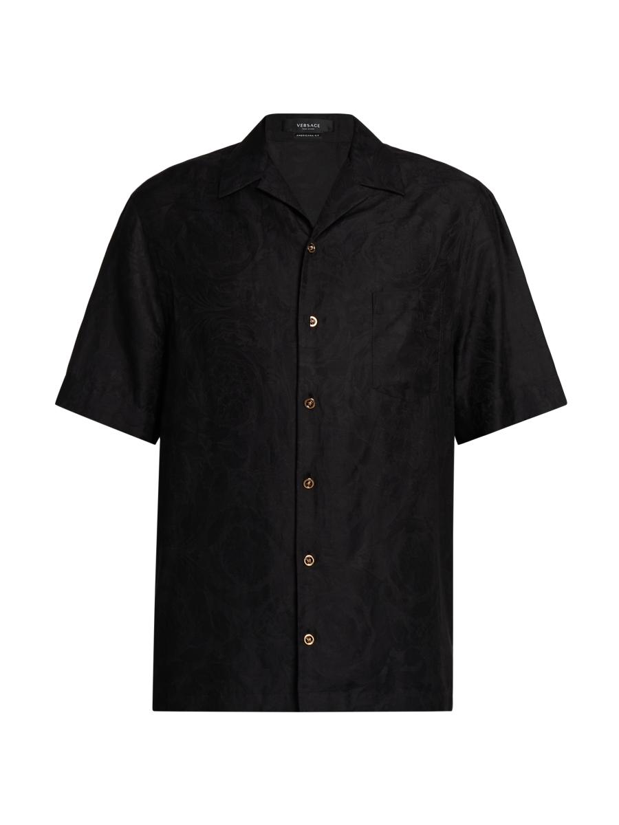 Versace Cotton-Silk Shirt | Saks Fifth Avenue