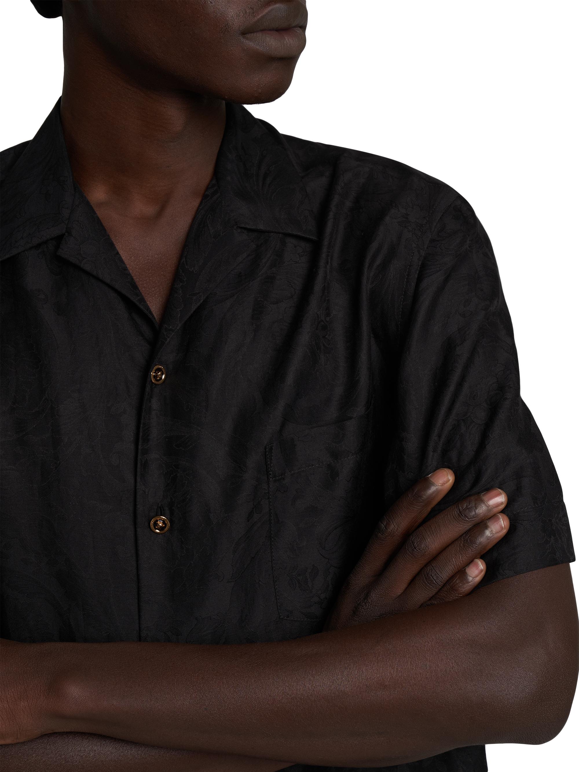 Versace Cotton-Silk Shirt | Saks Fifth Avenue