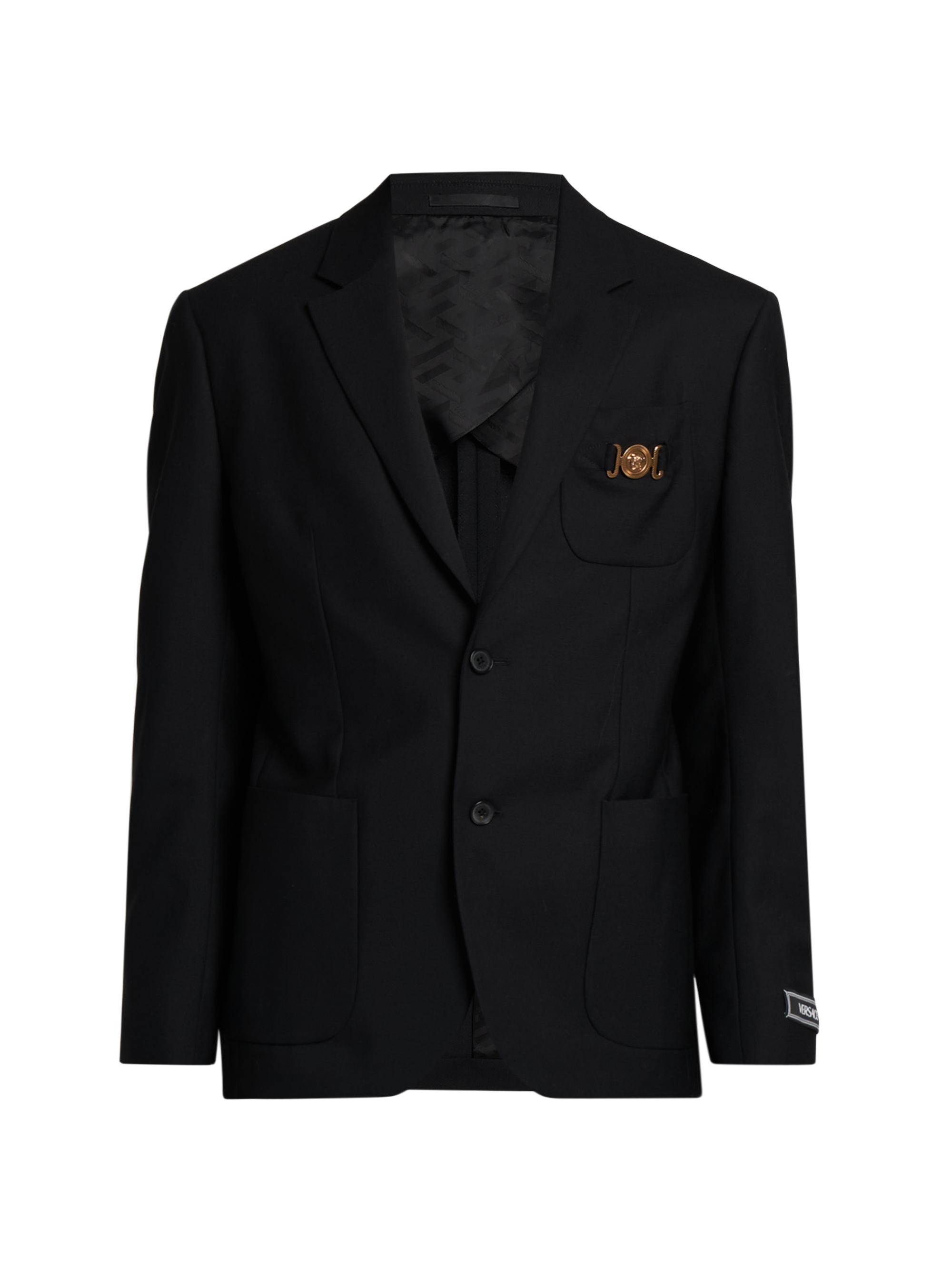 Versace Men's Wool Blazer - Black