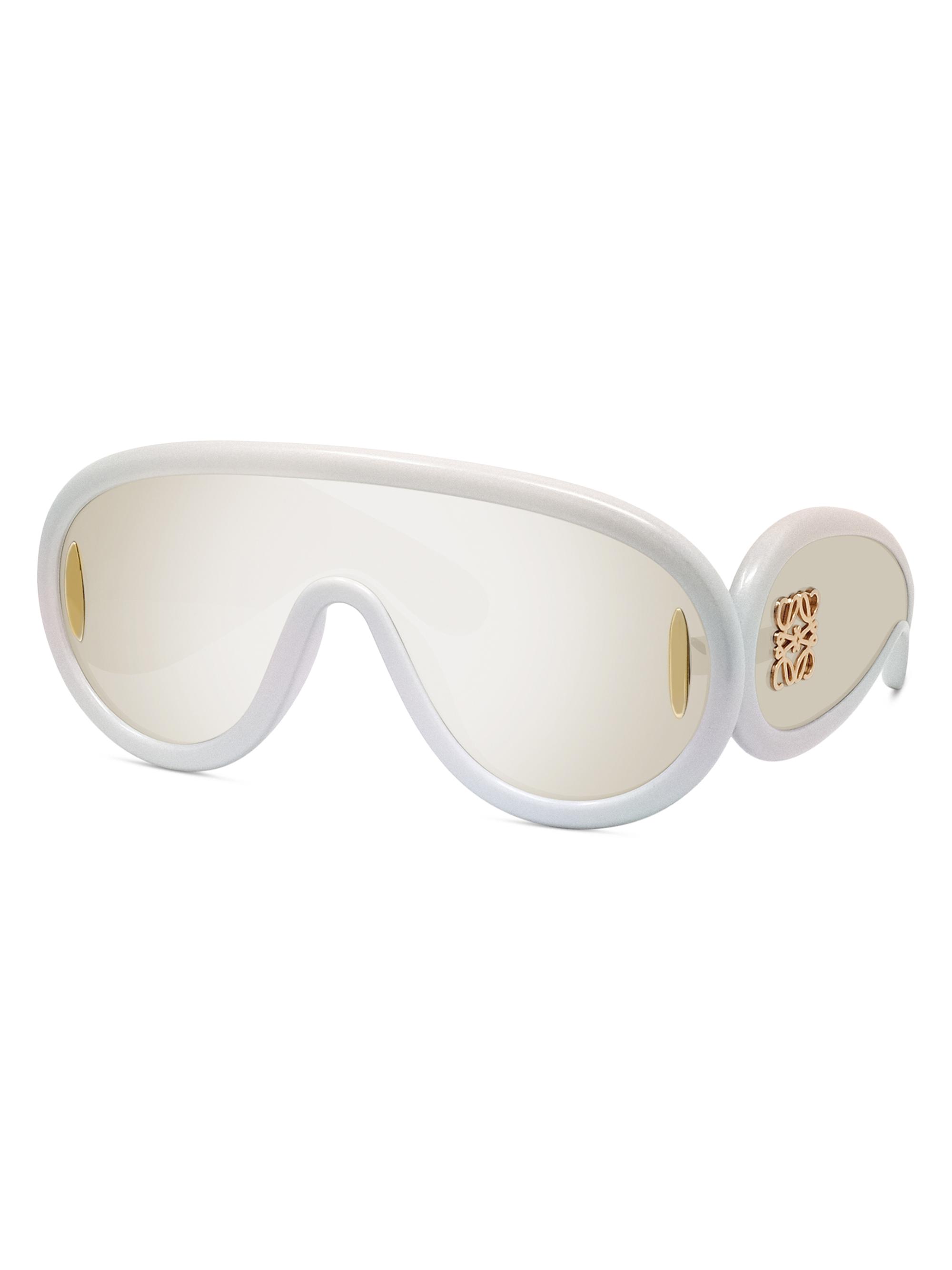 LOEWE Men's  x Paula's Ibiza Mask Sunglasses - White Grey Mirror