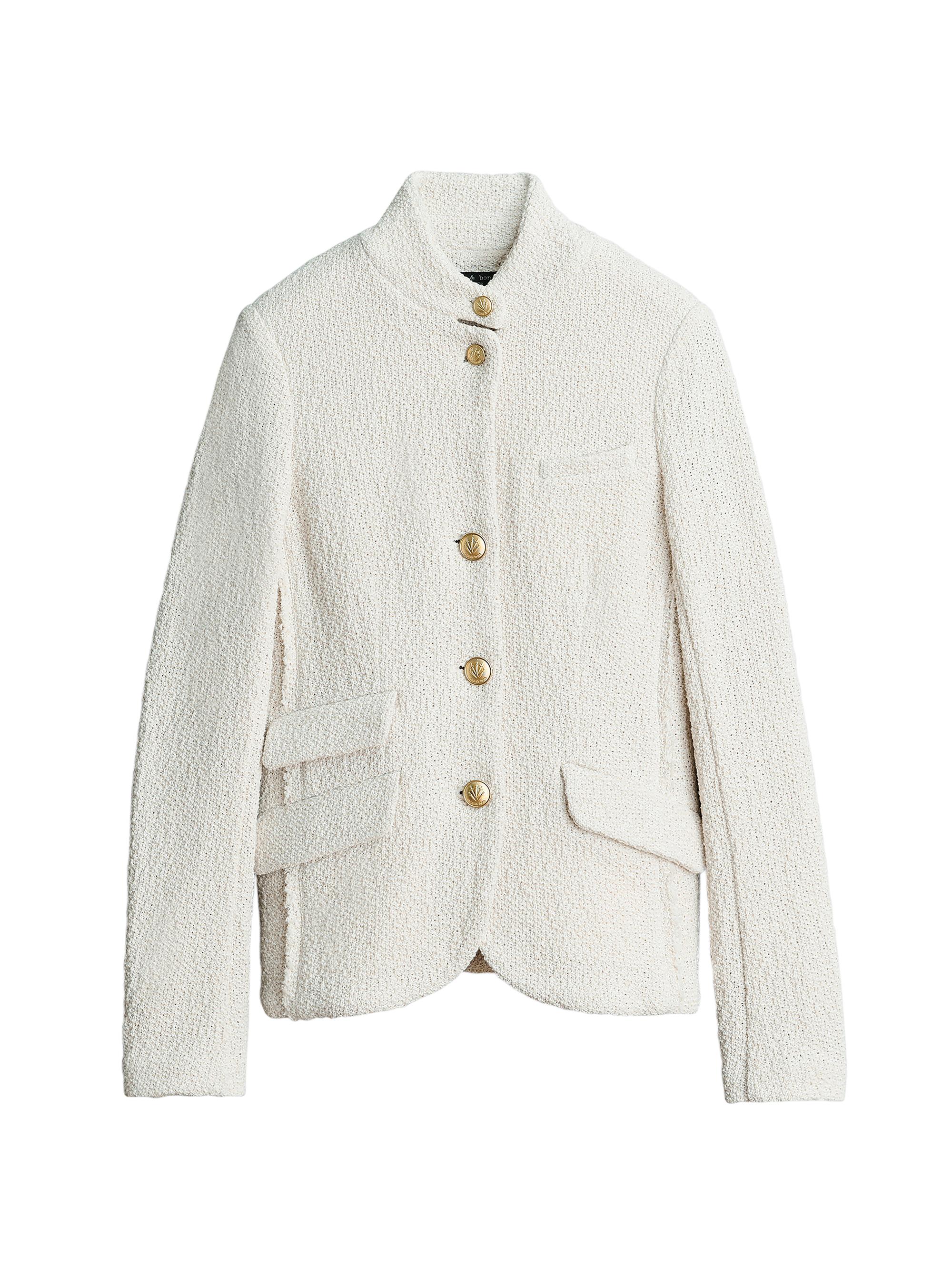 rag & bone Women's Slade Cotton Tweed Blazer - Ecru