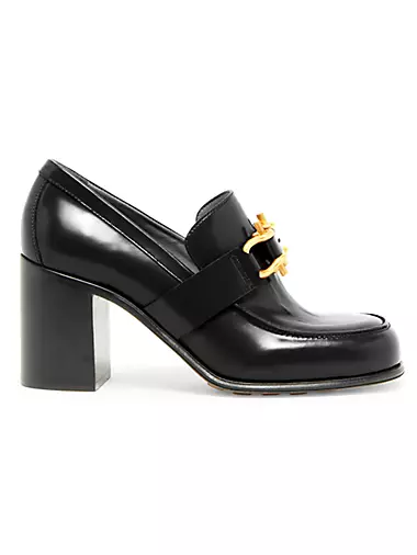 5|48 Saks Fifth Avenue Carrie Black Patent Leather Pump Platform Shoes Sz 36
