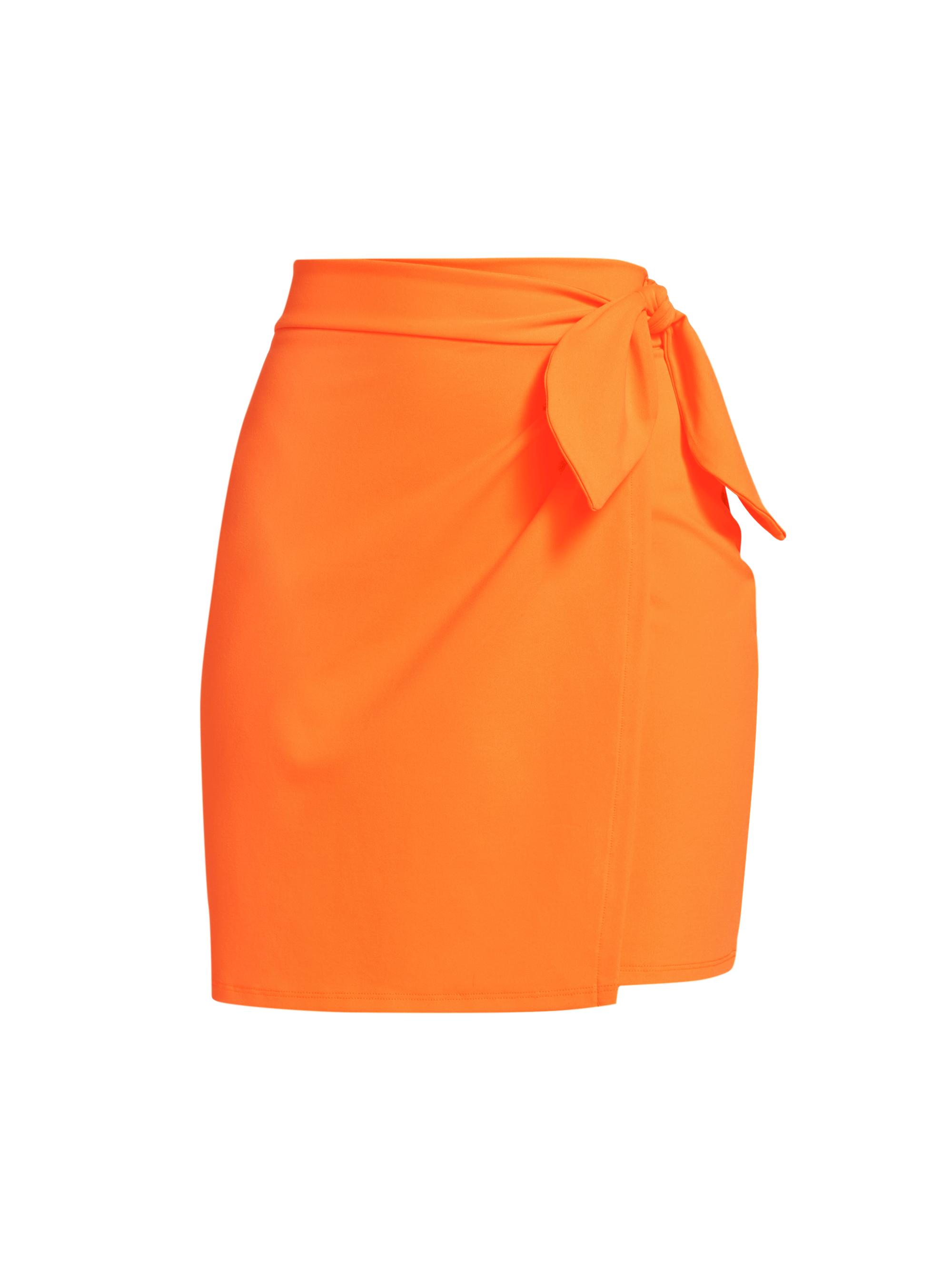susana monaco Women's Side-Tie Miniskirt - Clownfish