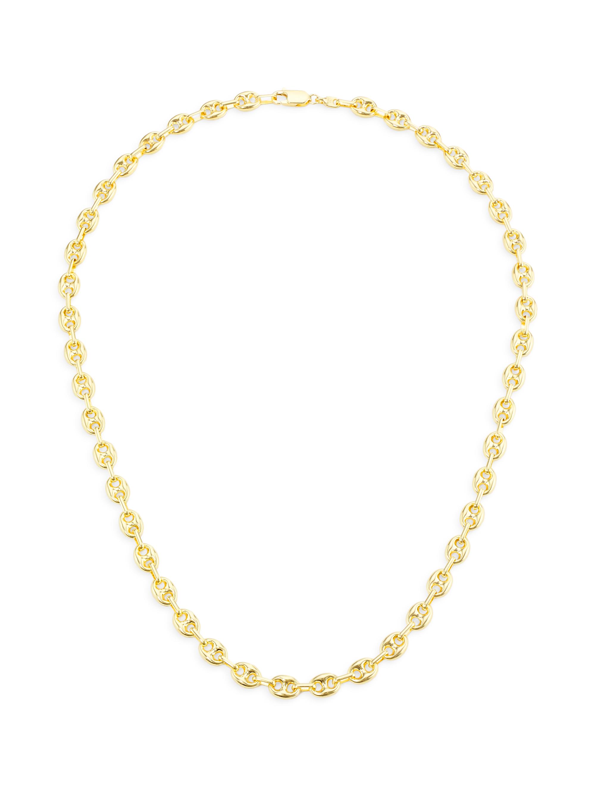Saks Fifth Avenue Collection Women's 14K Yellow Gold Puffy Mariner Chain Necklace/18" - Gold