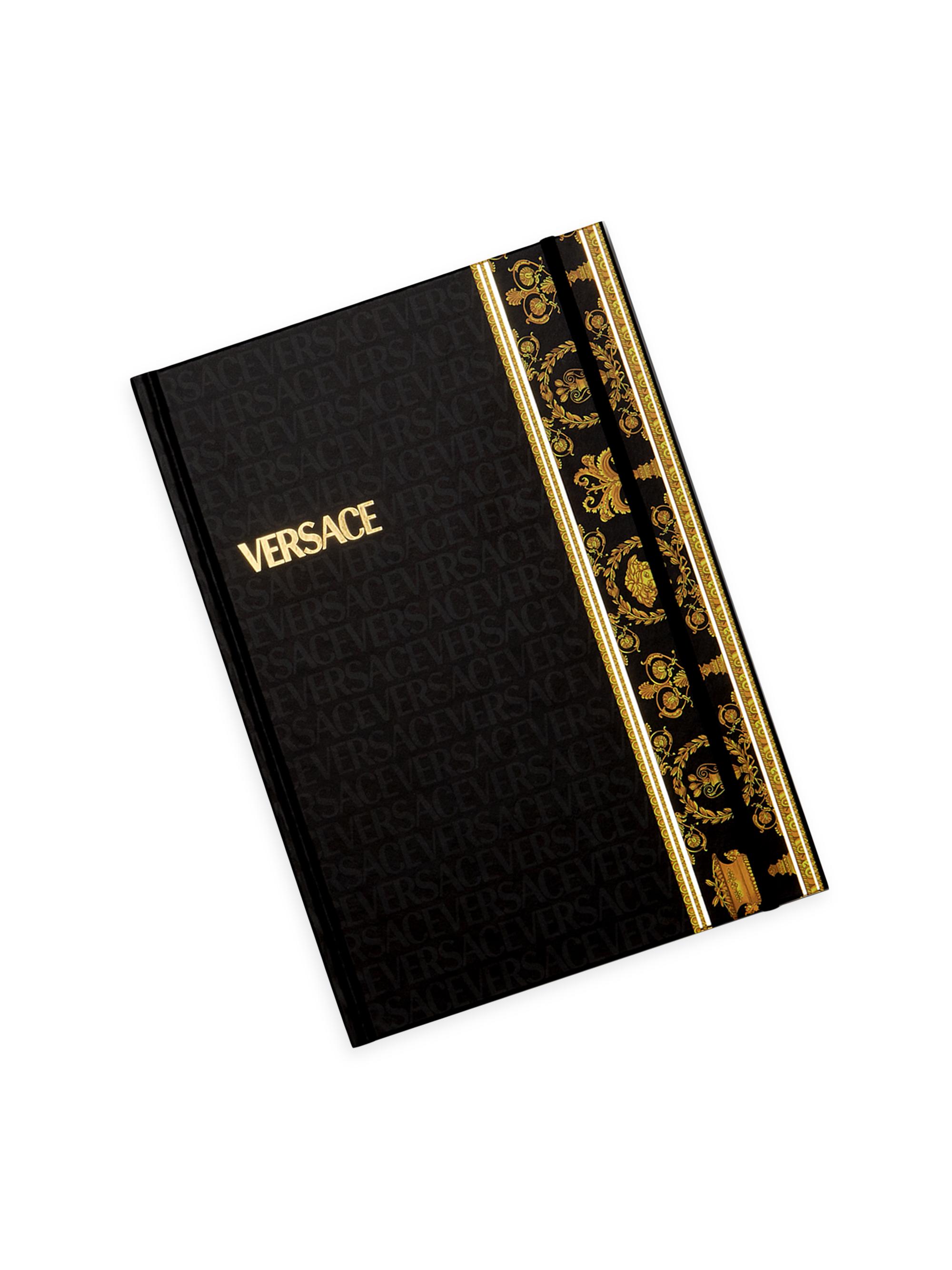 Versace Barocco Notebook - Black