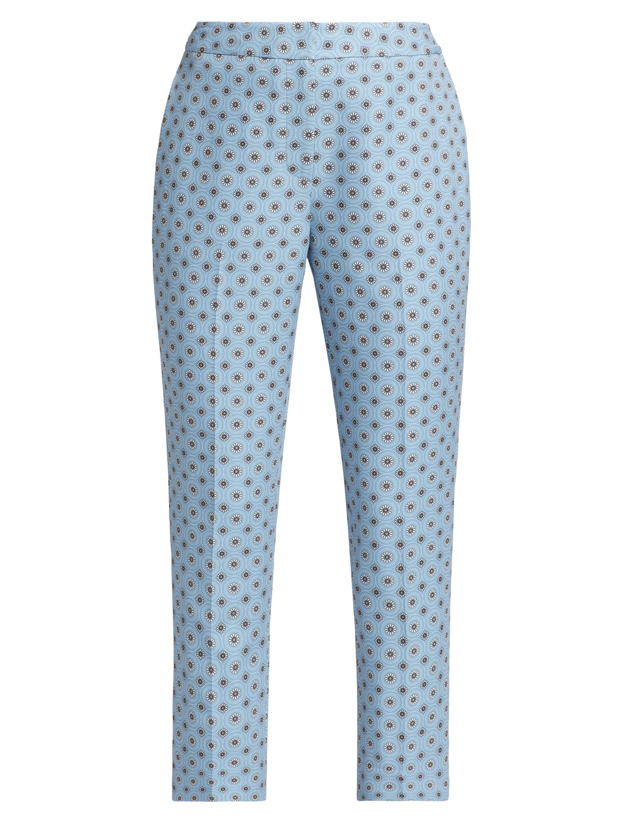 Elie Tahari Women's The Camryn Straight-Leg Floral Pants - Sun Blue Print