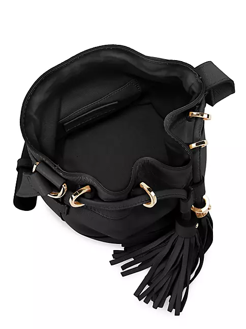 See by Chloe 8 Drawstring Leather Crossbody Bag Black One Size