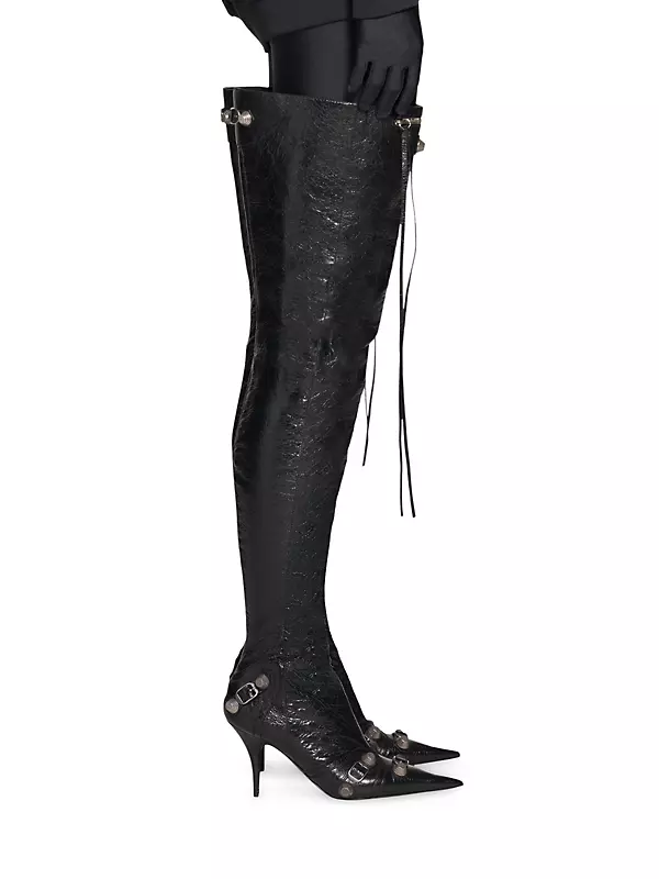Shop Balenciaga Cagole 90mm Over-the-Knee Boots | Saks Fifth Avenue