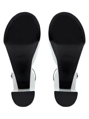 Balenciaga Camden 170mm leather sandals - Grey