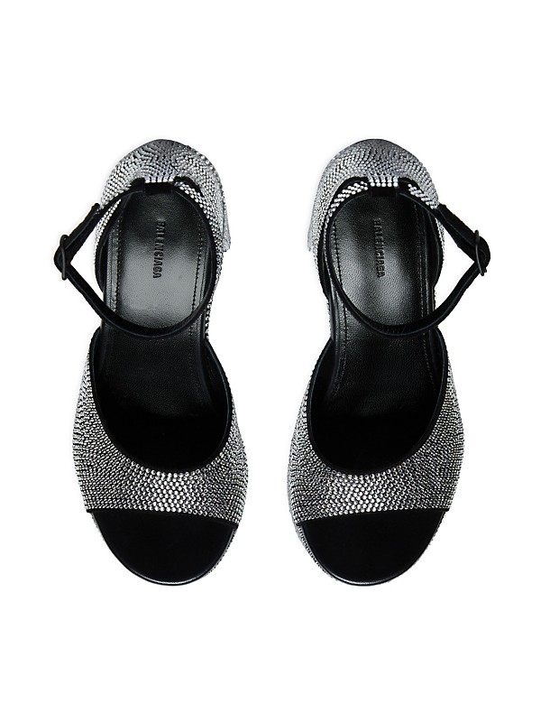 Shop Balenciaga Camden 160mm Sandals With Rhinestones | Saks Shop Balenciaga Camden 160mm Sandals With Rhinestones | Saks