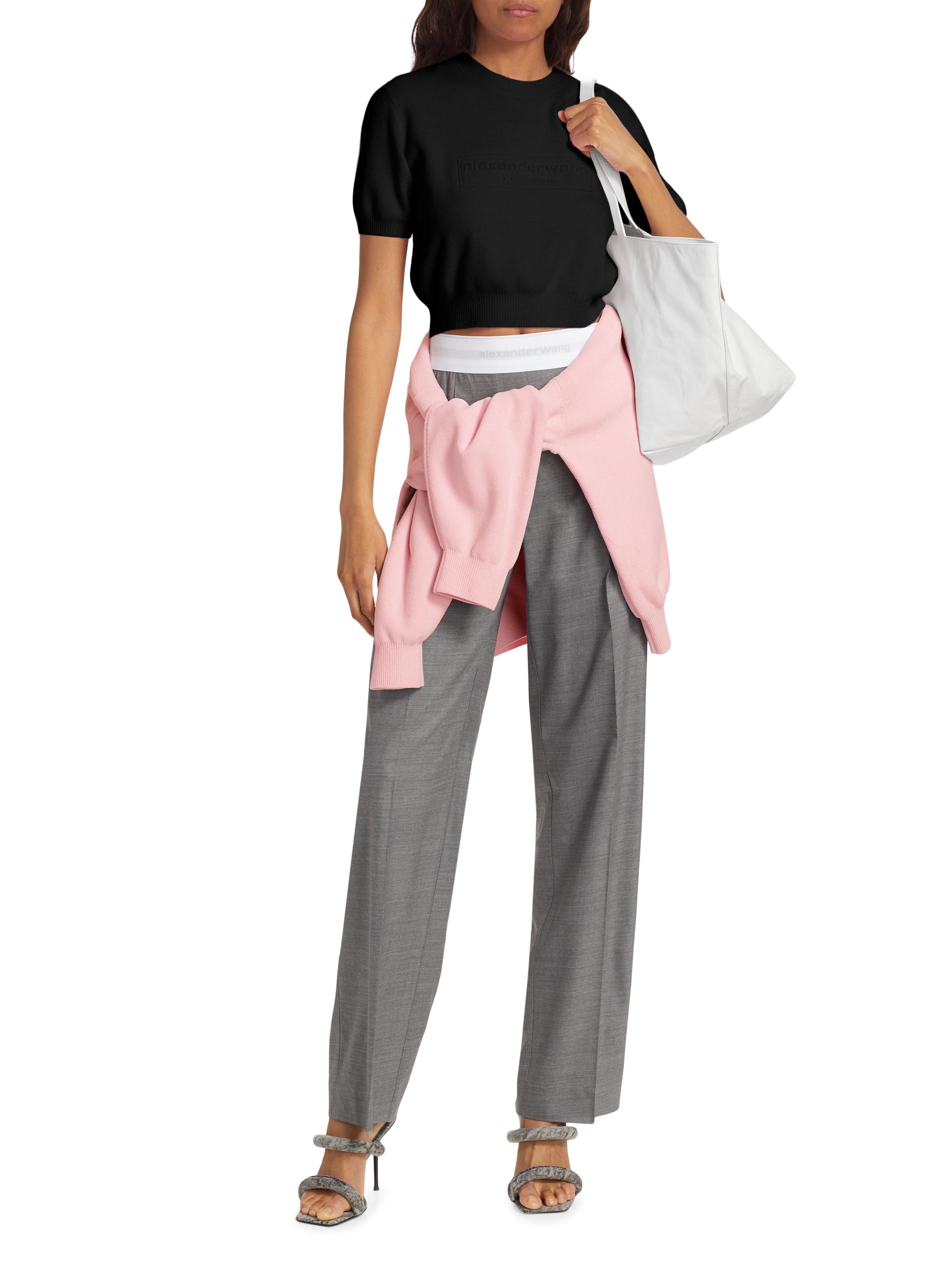 【aaa断捨離中！！】Alexander Wang 半袖ニットトップス aaa断捨離中！！様専用】Alexander Wang 半袖ニットトップス