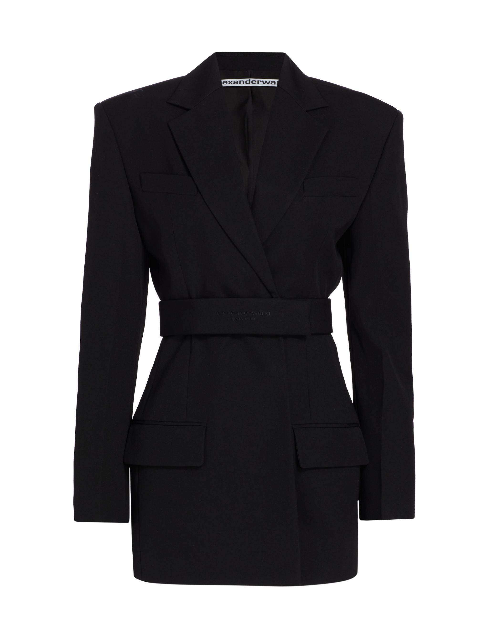 Alexander Wang Women's Tailored Belted Blazer Minidress - Black