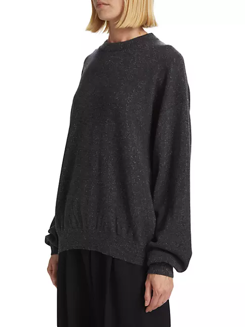 Shop Alexander Wang Crystal-Embellished Wool-Blend Sweater | Saks