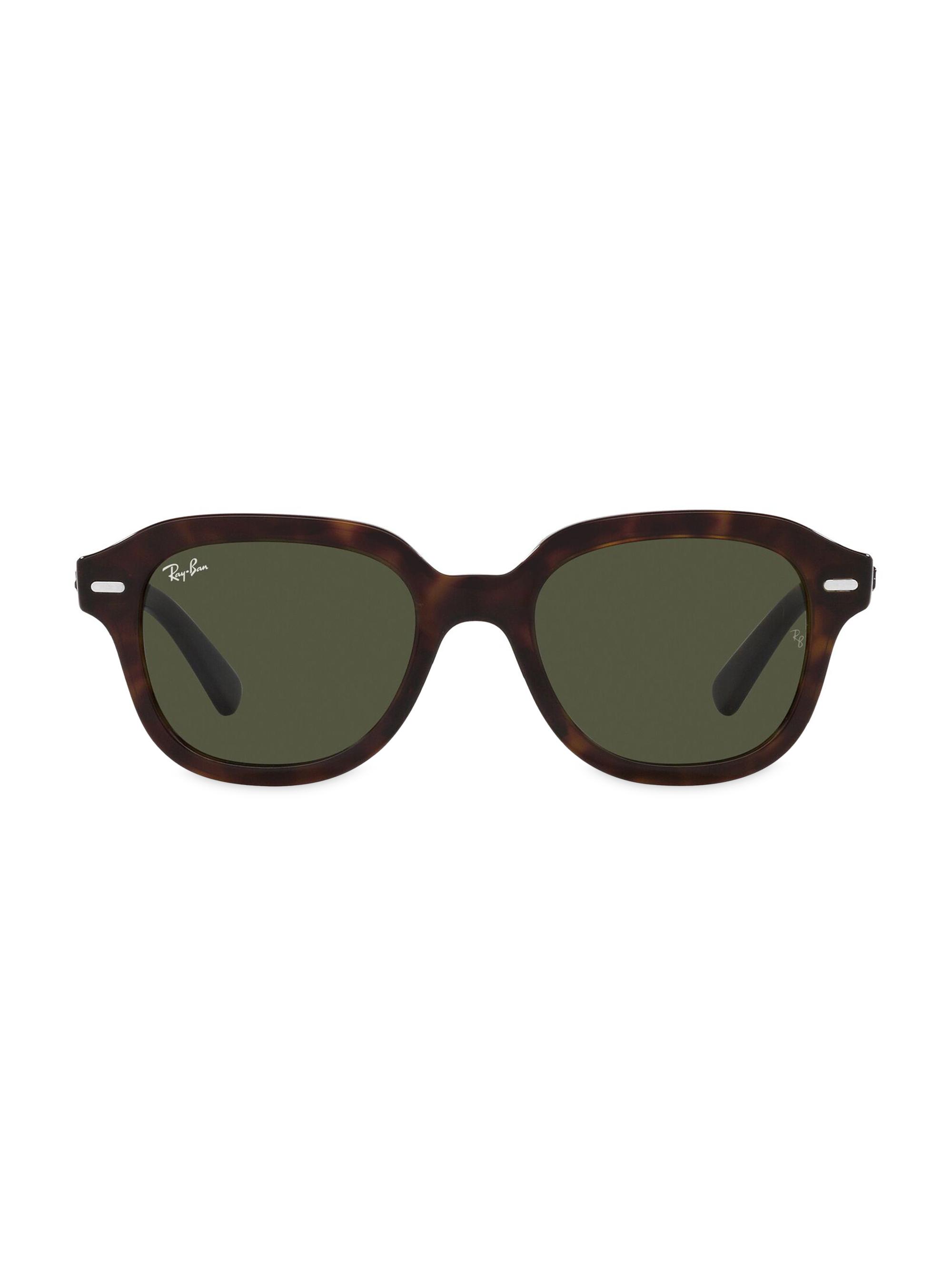 Ray-Ban Women's Erik 51MM Square Sunglasses - Havana | Thumbnail 6
