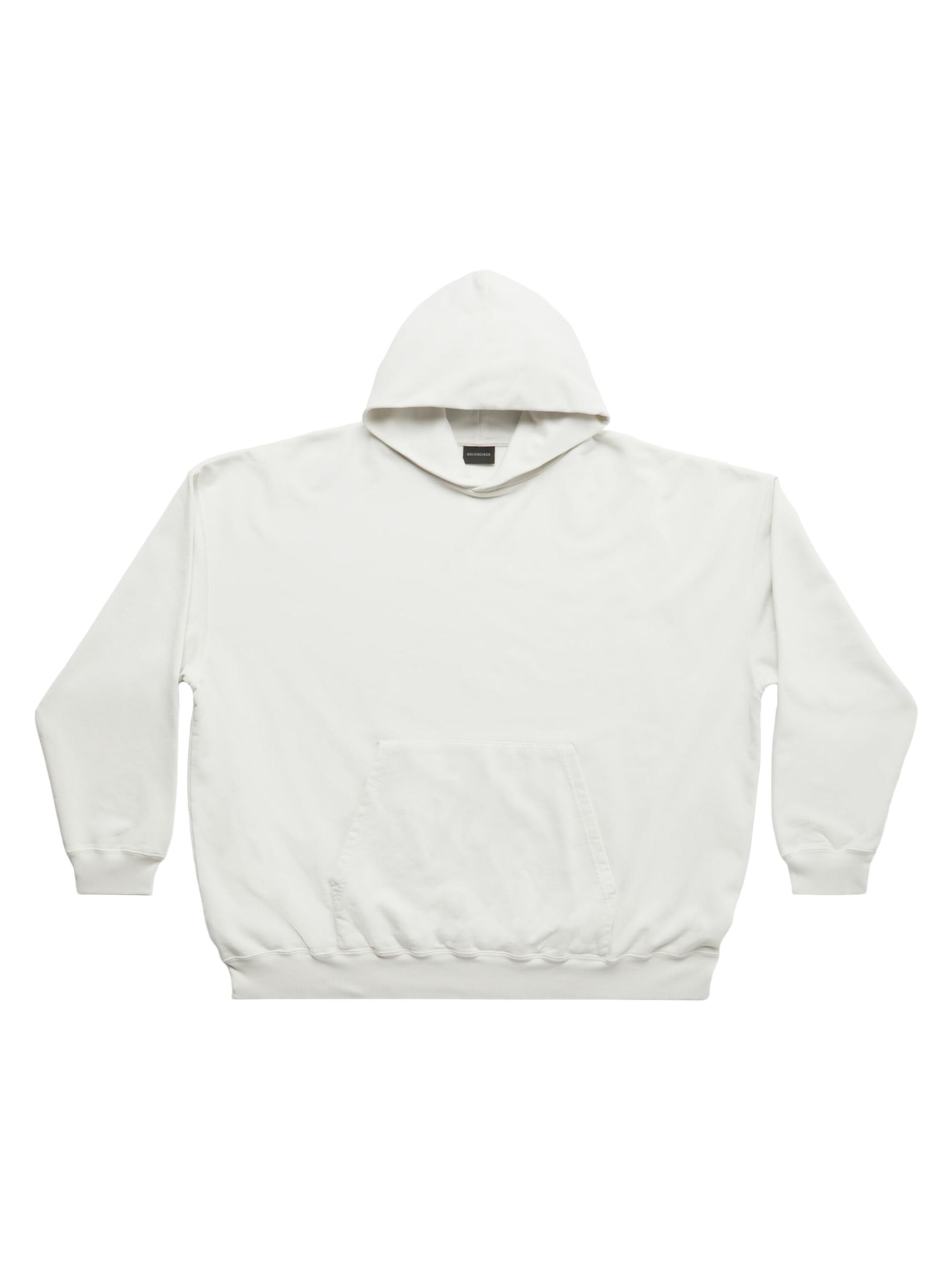 Balenciaga Women's Back Hoodie - White