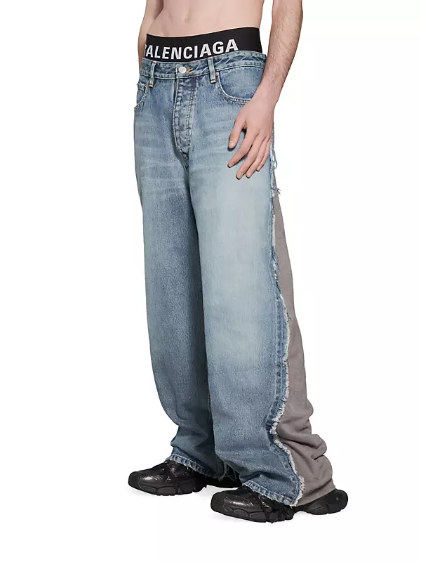 Shop Balenciaga Hybrid Baggy Pants