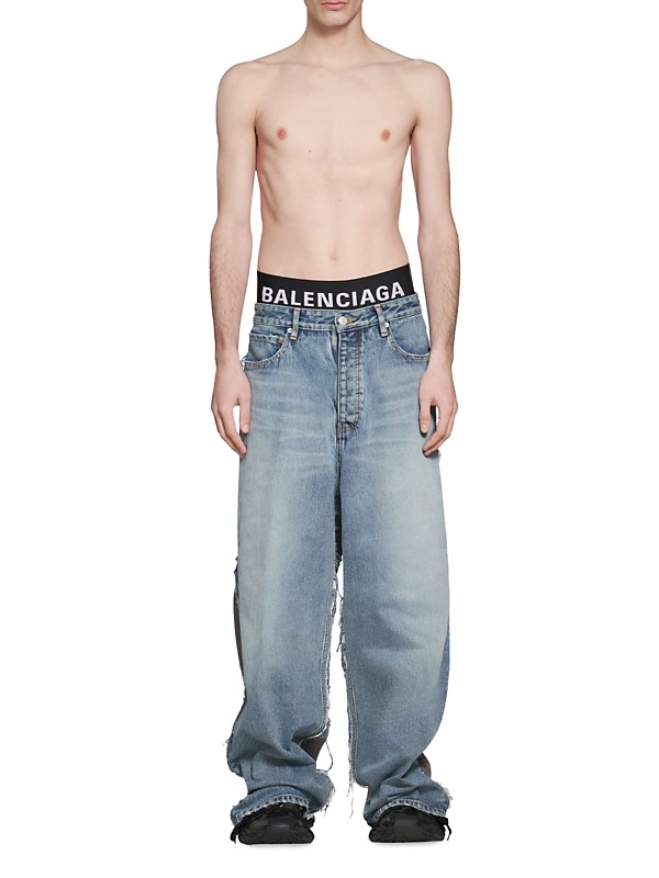 Shop Balenciaga Hybrid Baggy Pants | Saks Fifth Avenue Shop Balenciaga Hybrid Baggy Pants | Saks Fifth Avenue