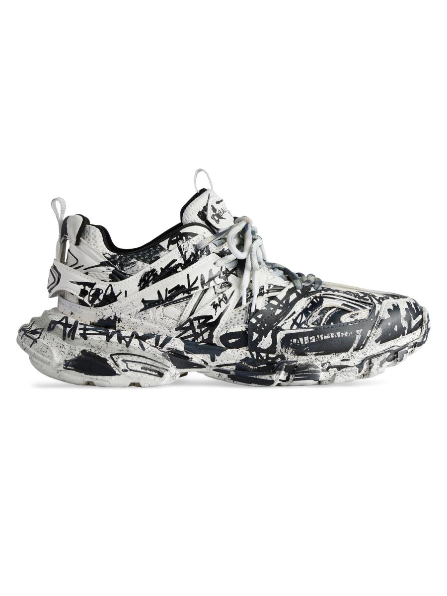 VIPセール価格!【BALENCIAGA】Track Sneaker Destroyed Canvas 0400018150234_MULTIMETALSILVER