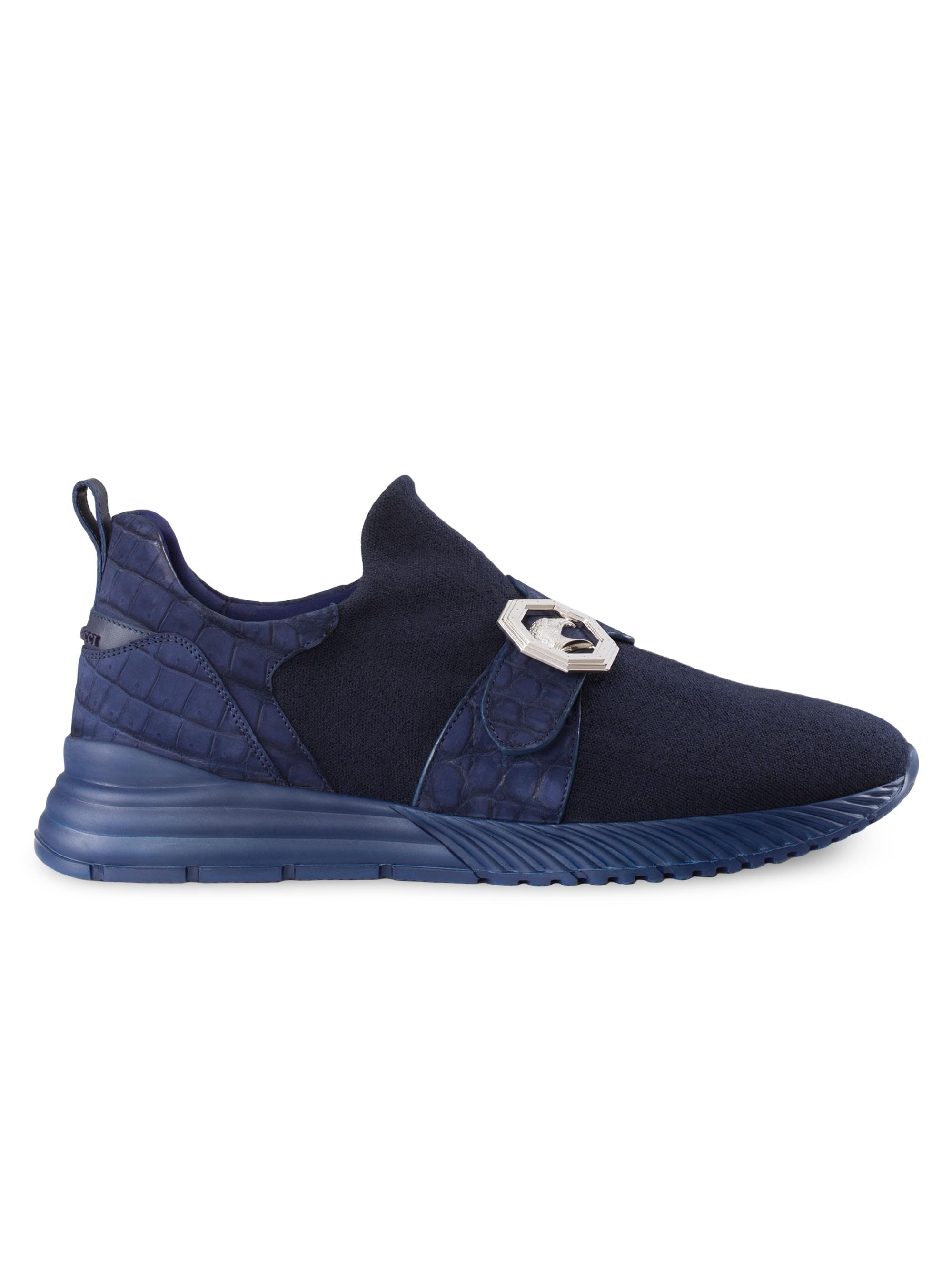 Stefano Ricci Men's Slip-on Sneakers - Blue