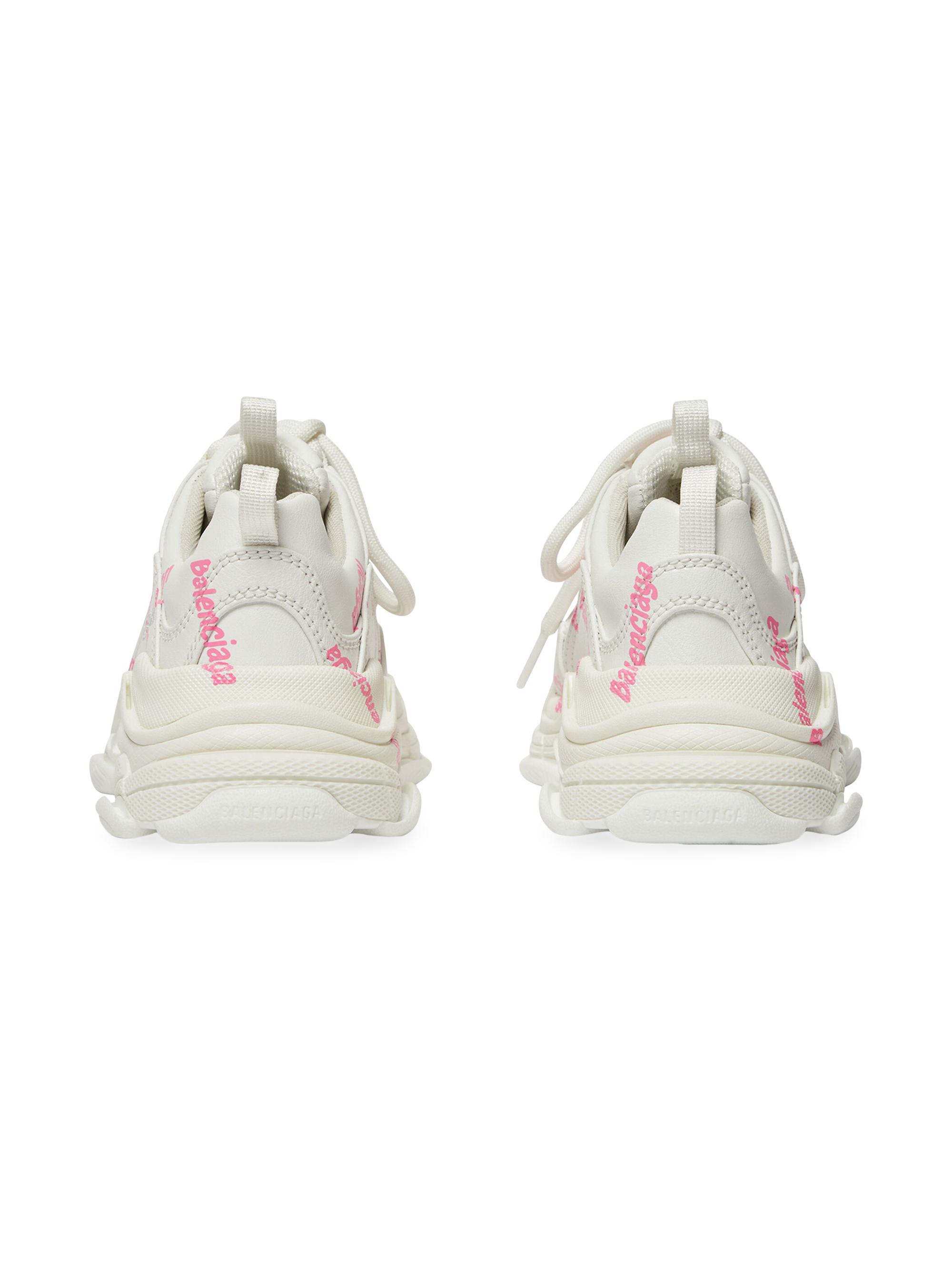 Balenciaga Kid's Triple S Logotype Sneakers | Saks Fifth Avenue