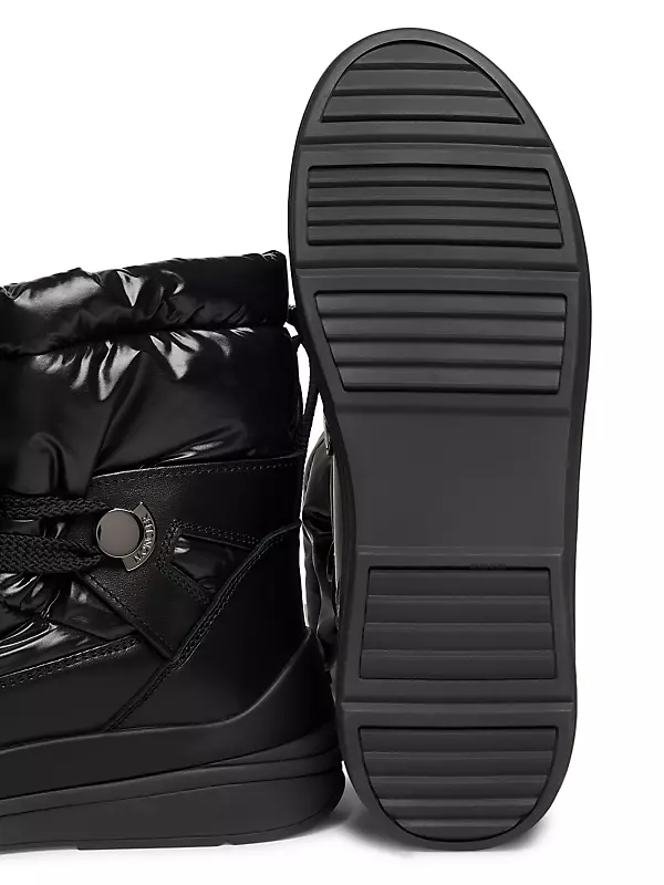 Shop Moncler Insolux Leather Snow Boots | Saks Fifth Avenue