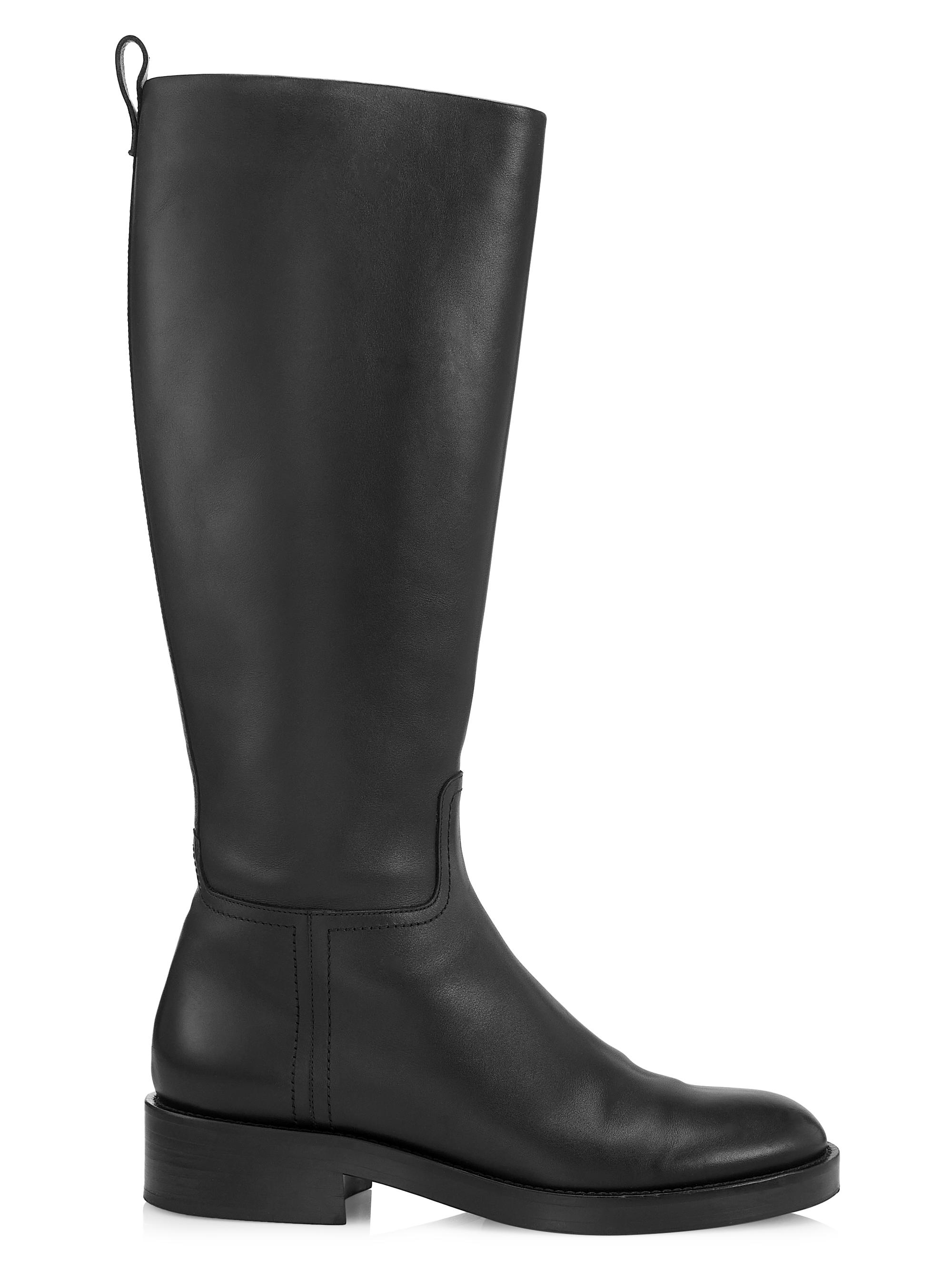 Co Women's -Riding Leather Boots - Black